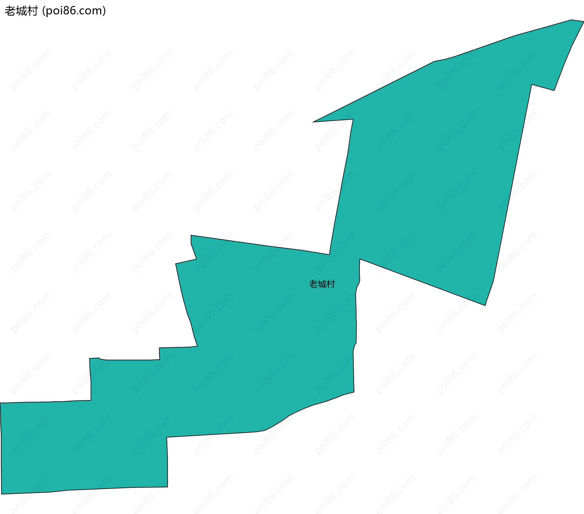 老城村边界地图