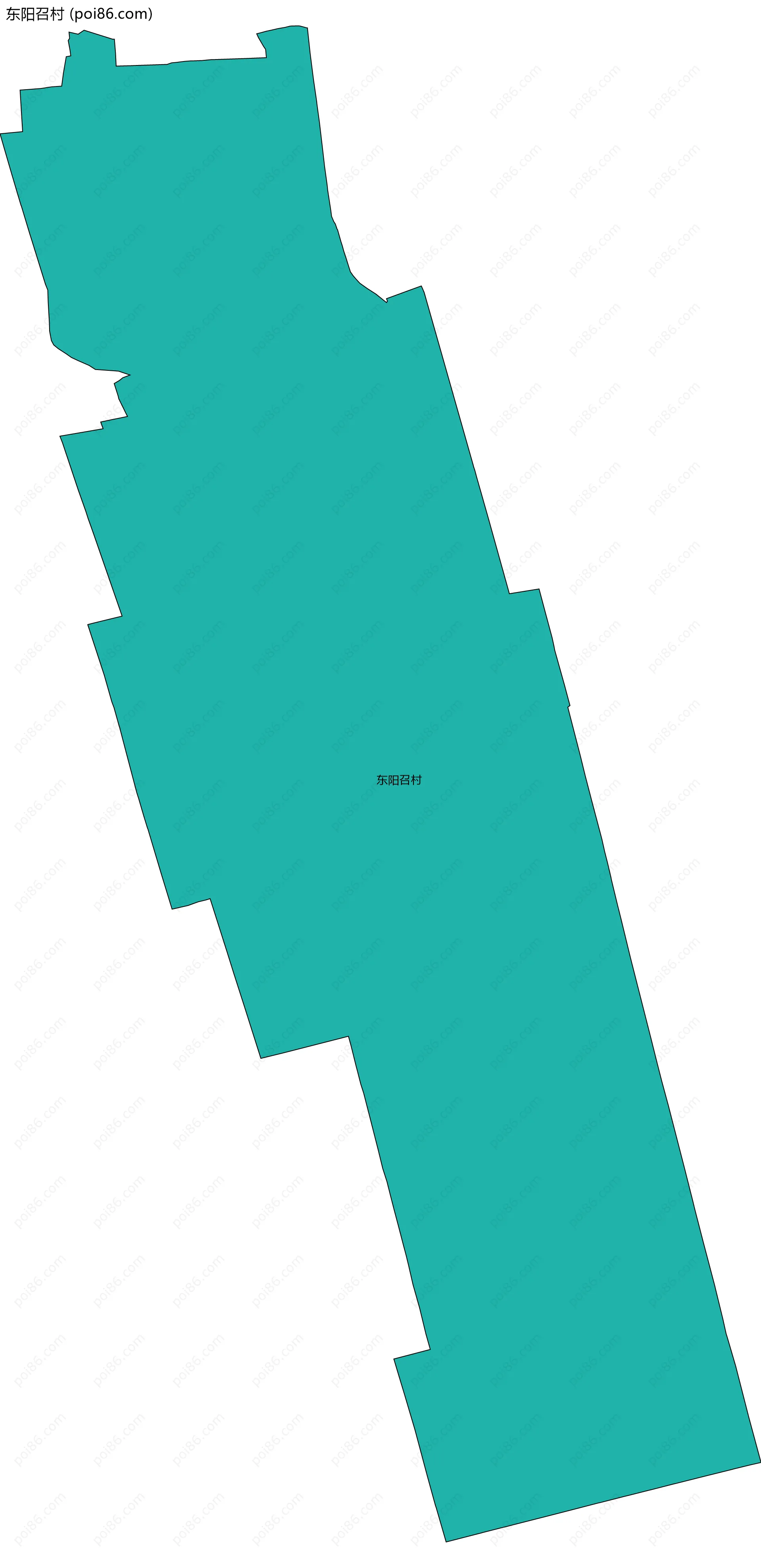 东阳召村边界地图