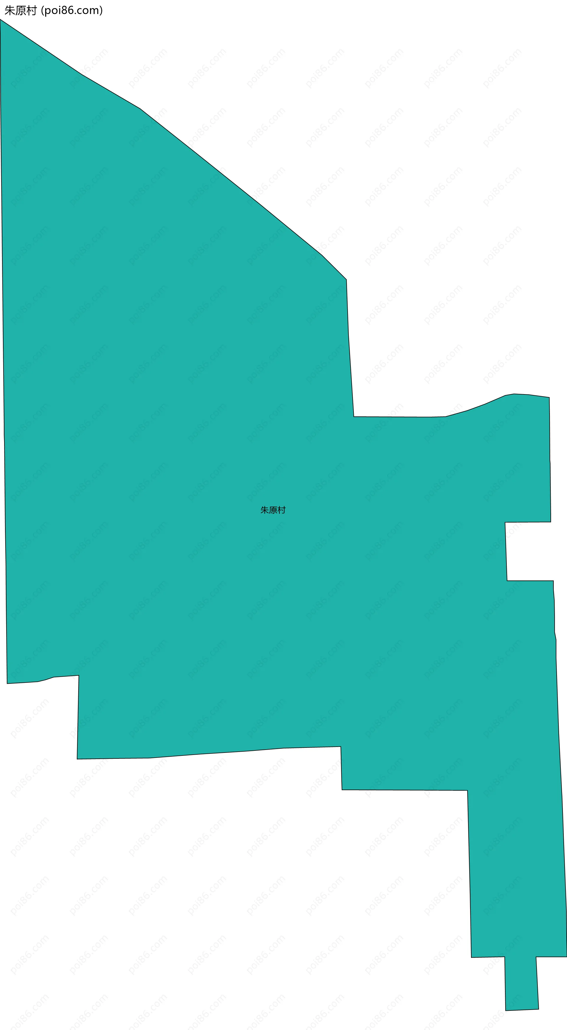 朱原村边界地图