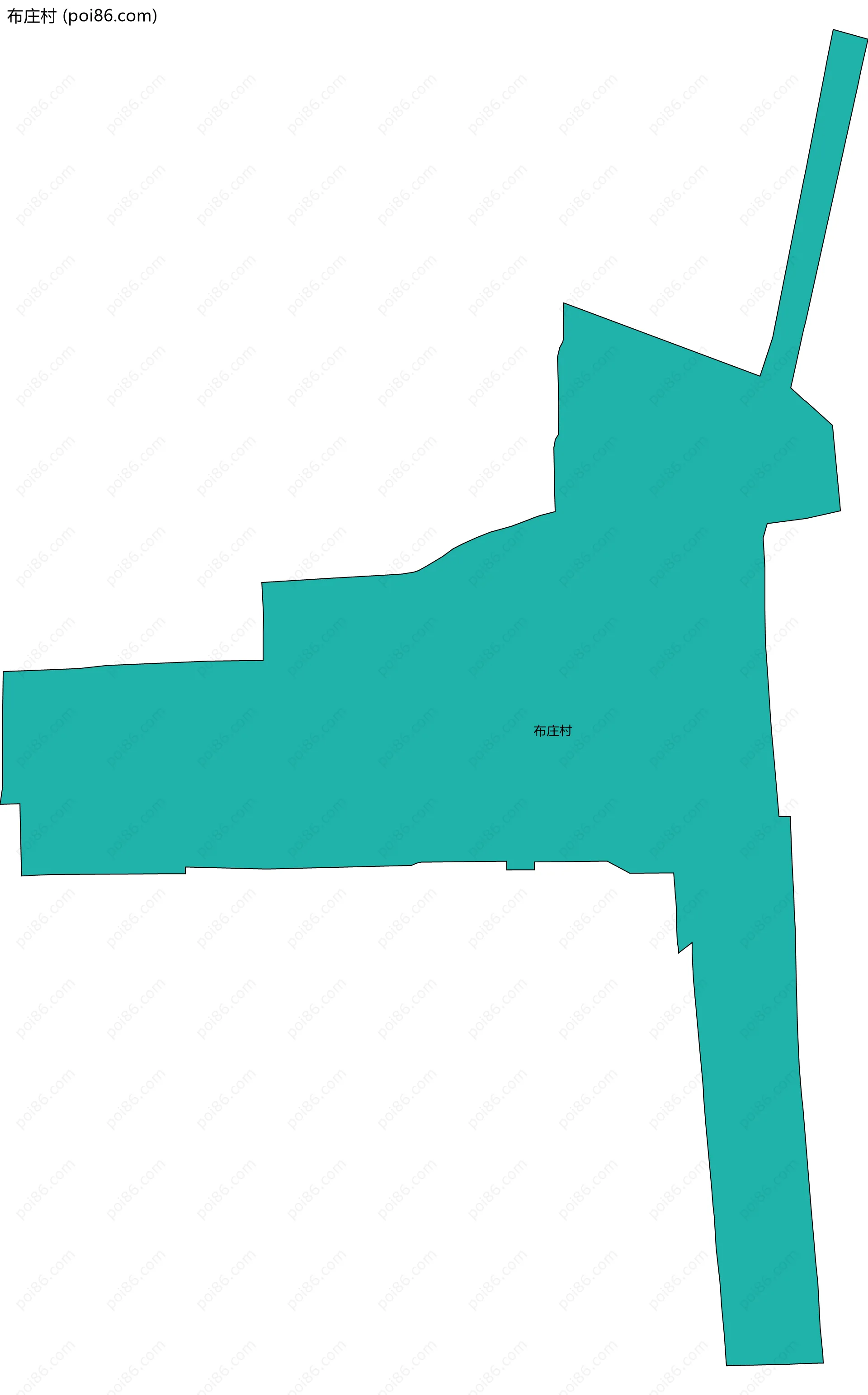 布庄村边界地图