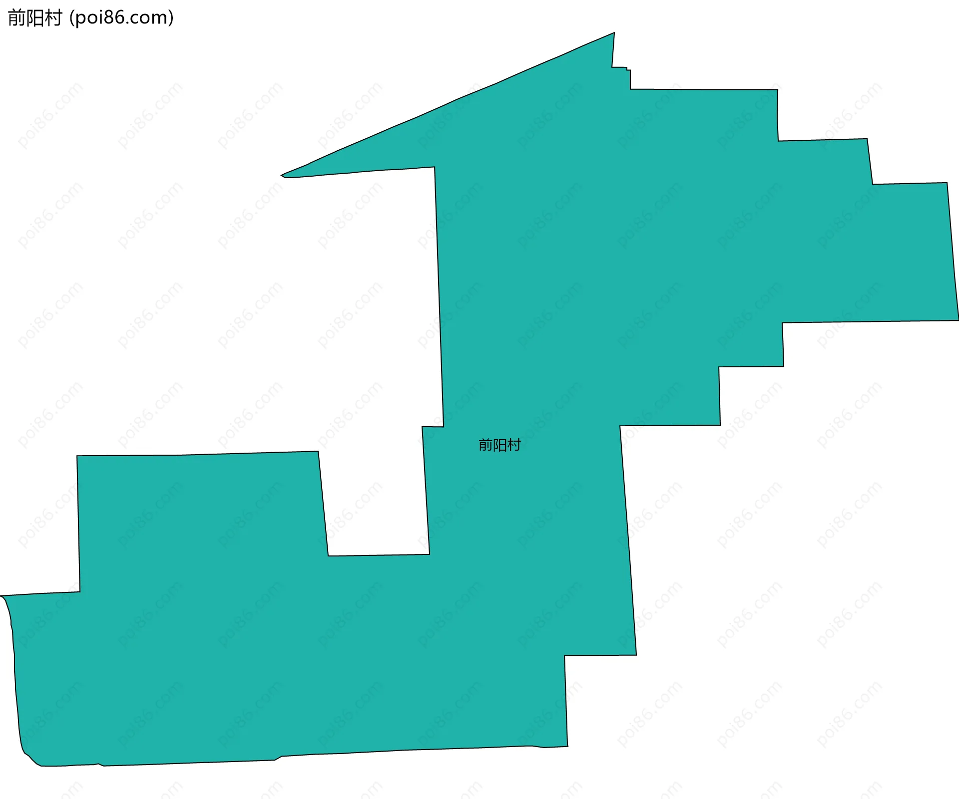 前阳村边界地图