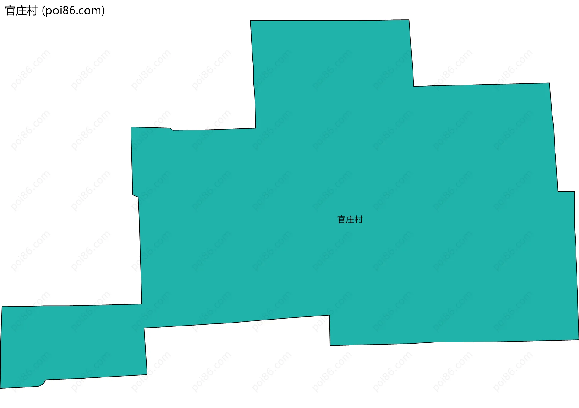 官庄村边界地图