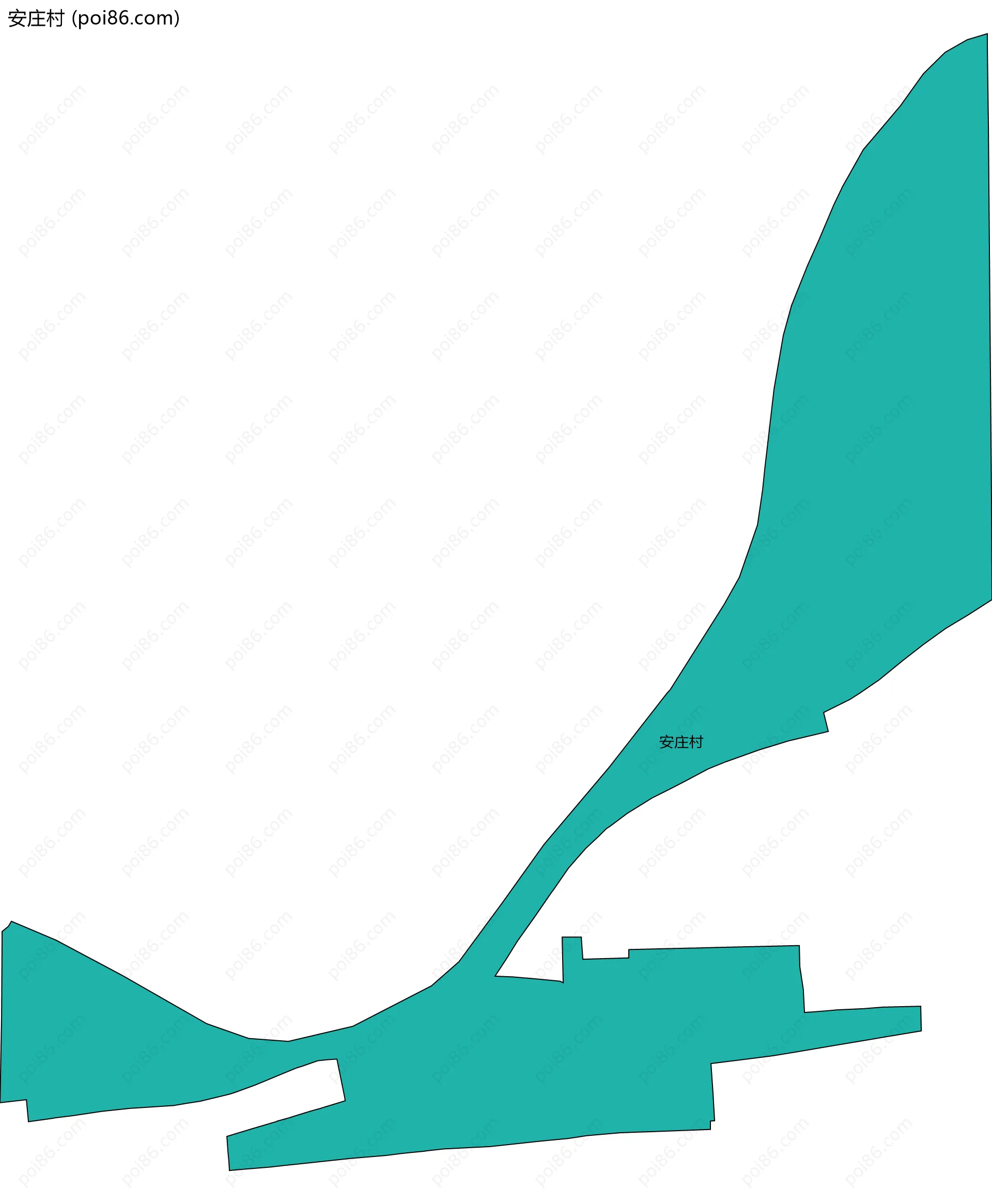 安庄村边界地图
