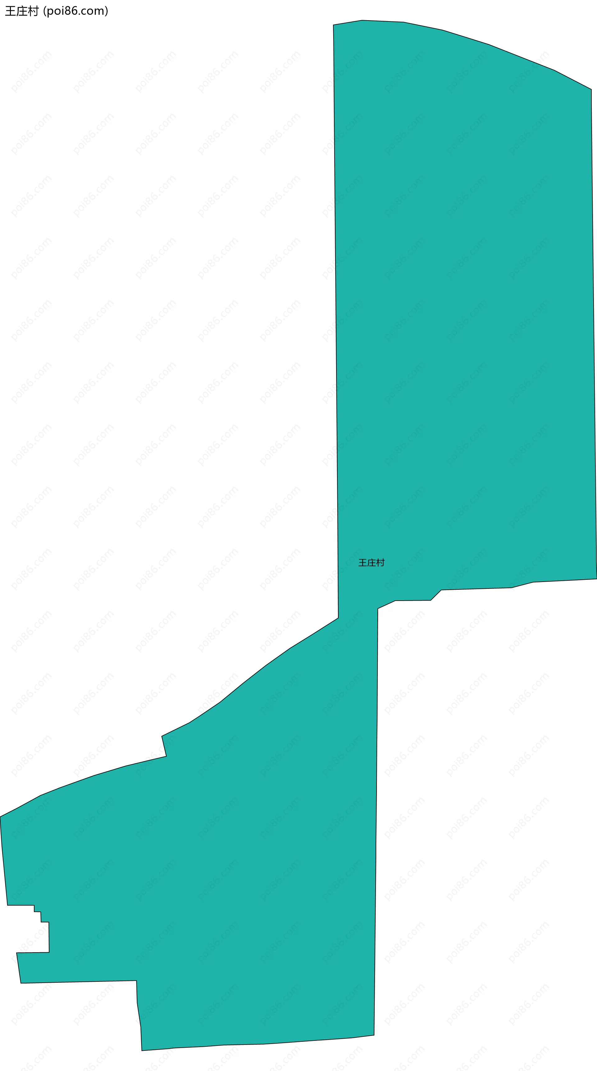 王庄村边界地图