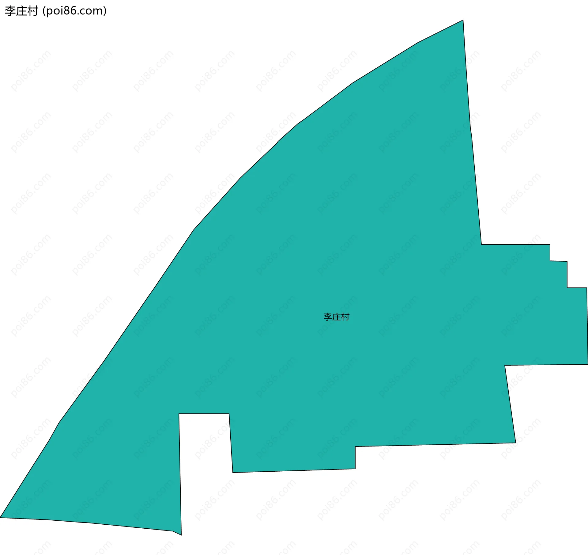 李庄村边界地图