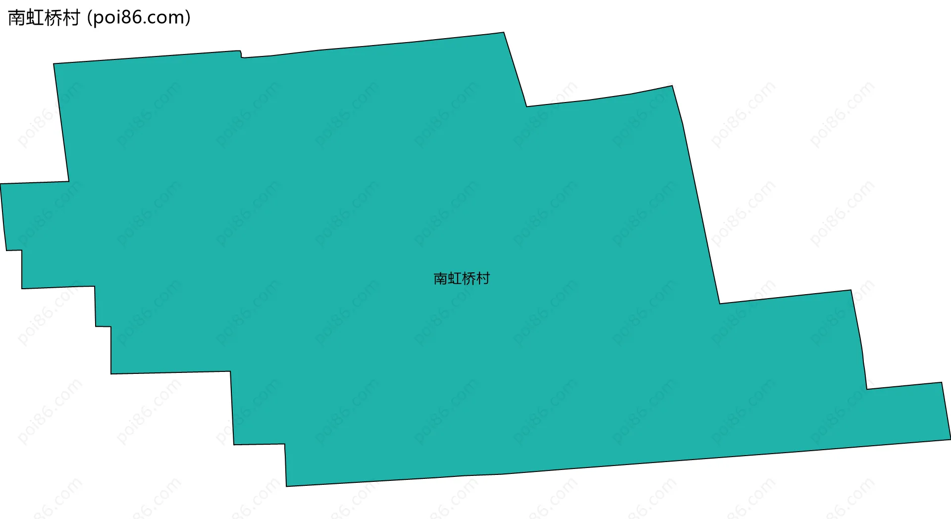 南虹桥村边界地图