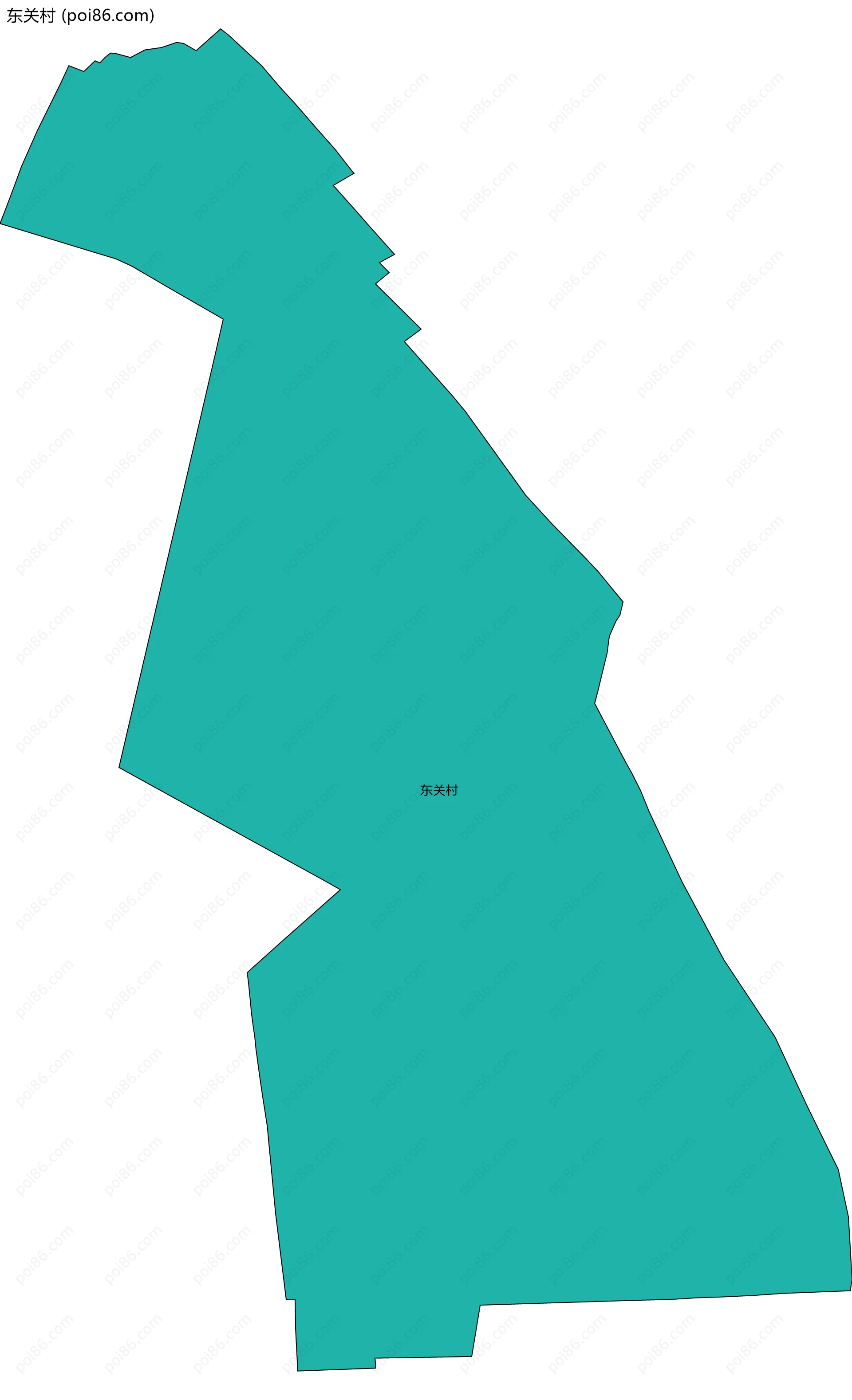 东关村边界地图