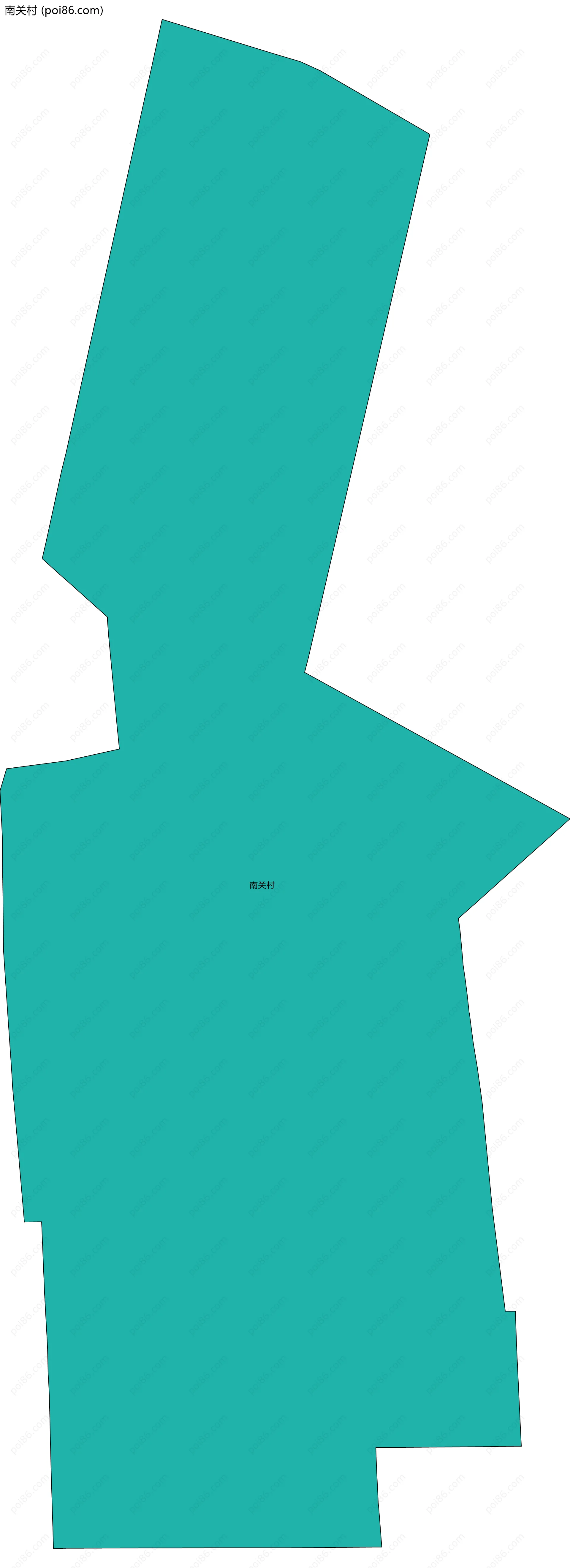 南关村边界地图