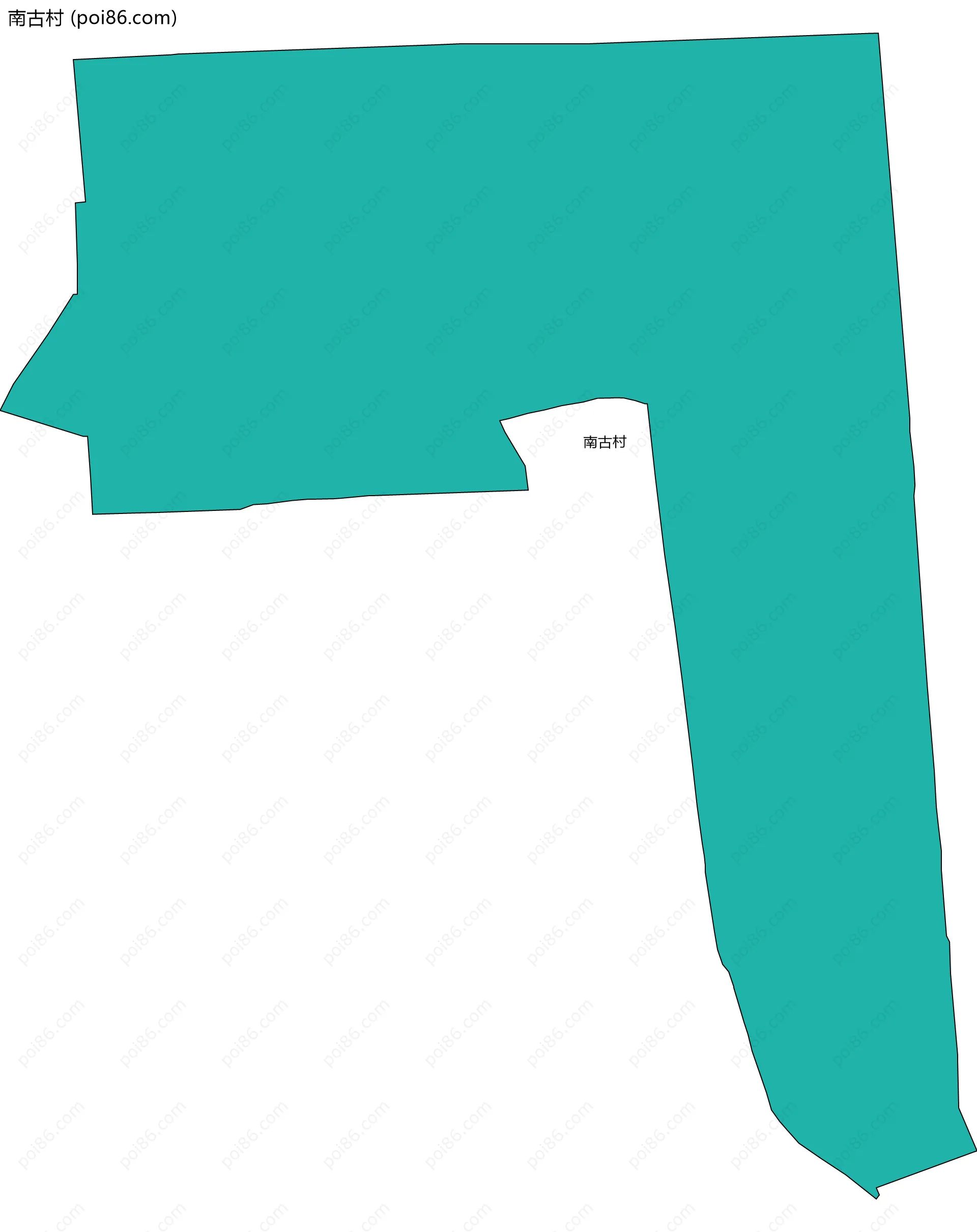 南古村边界地图