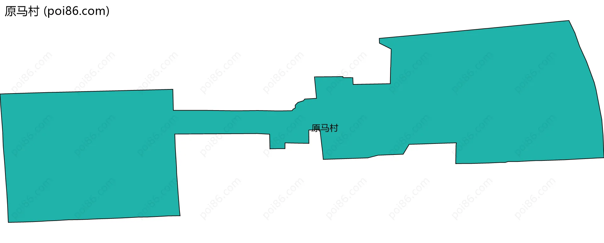 原马村边界地图