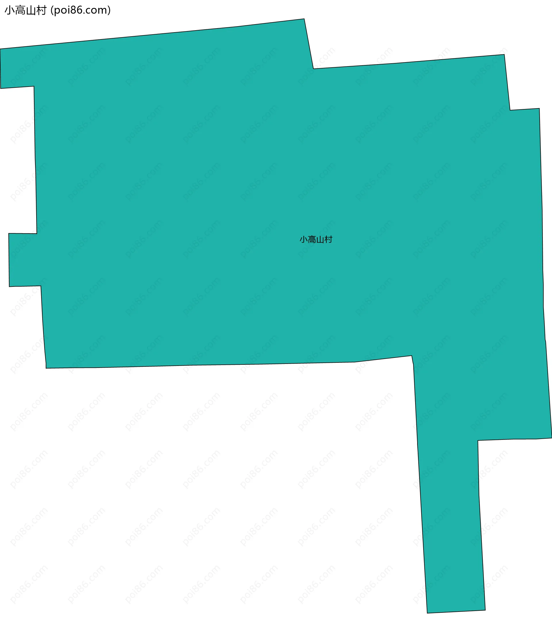 小高山村边界地图