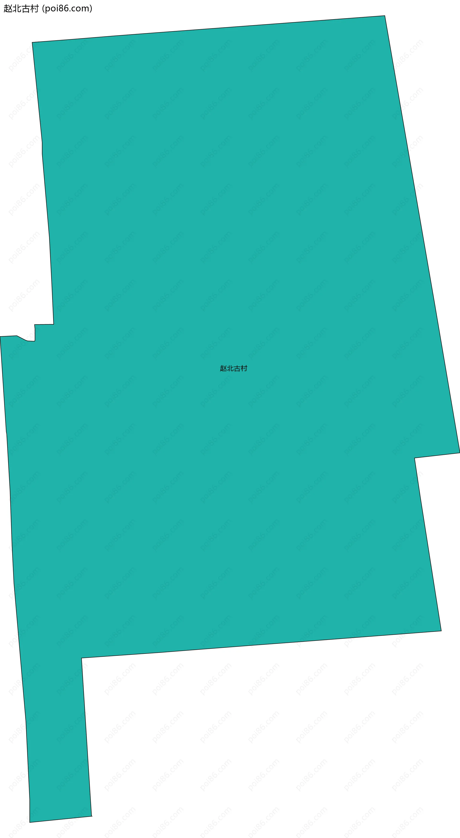 赵北古村边界地图