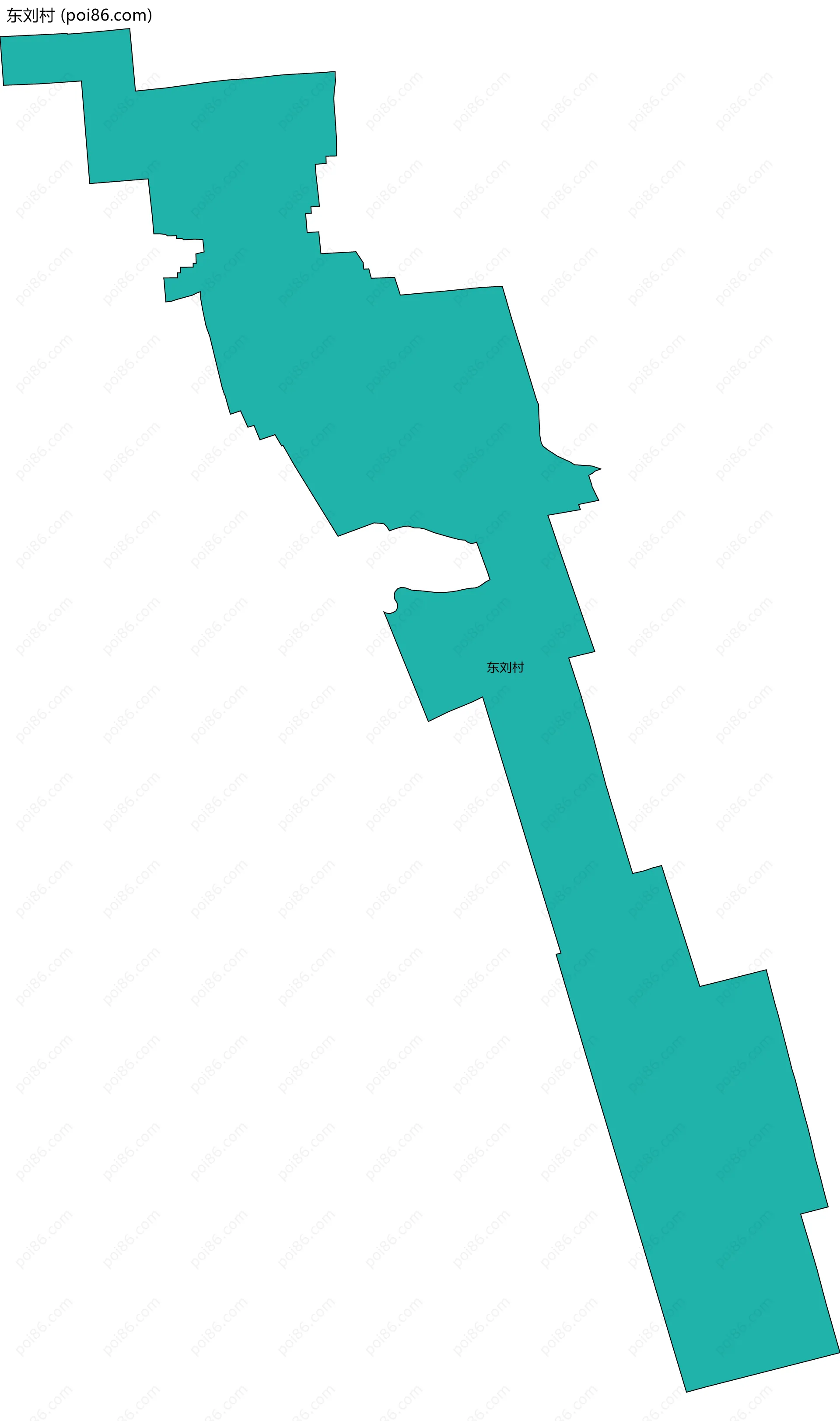 东刘村边界地图