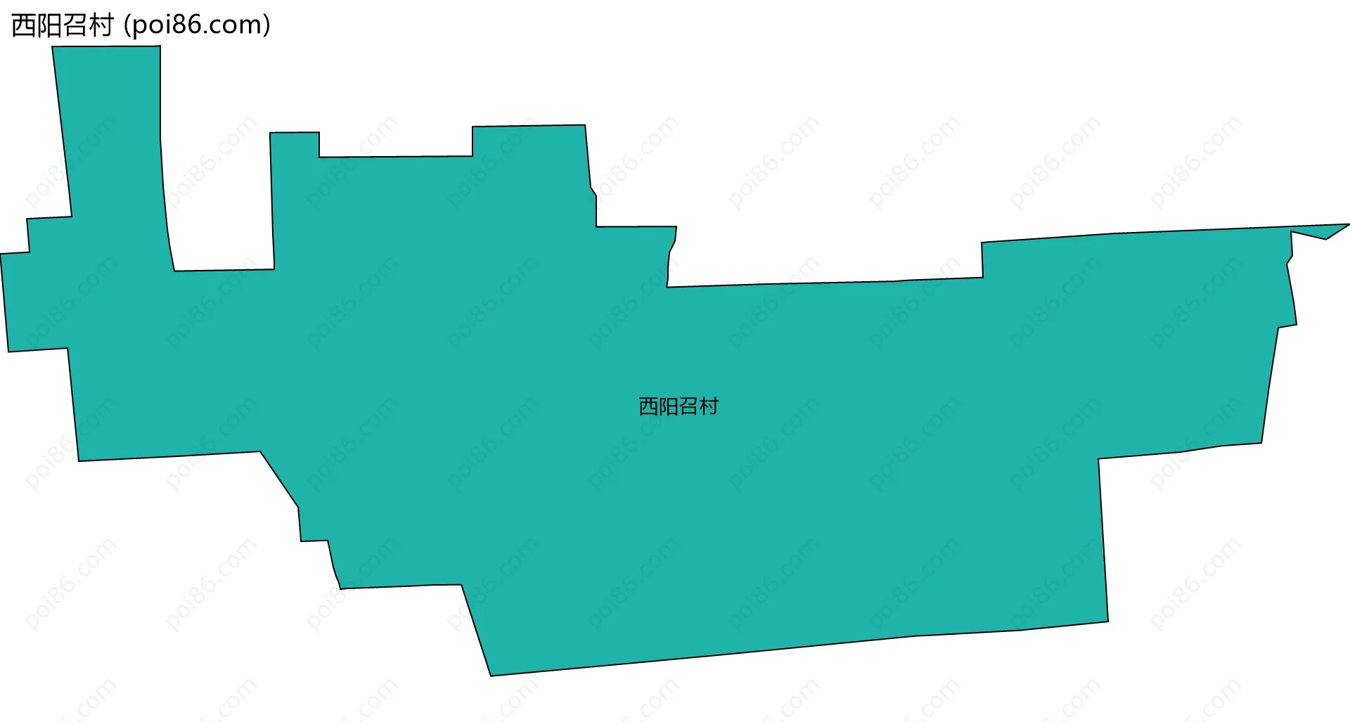 西阳召村边界地图
