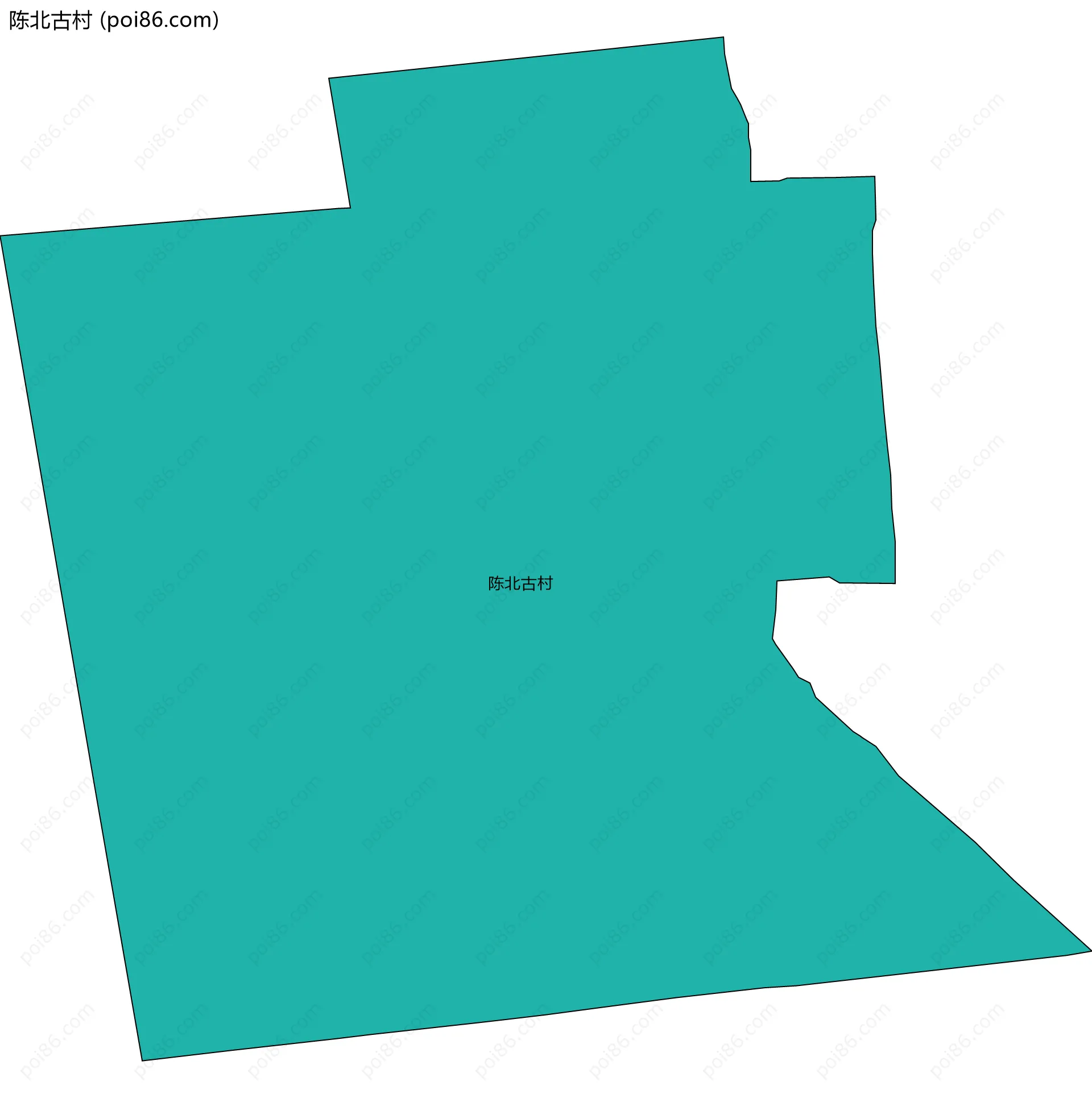 陈北古村边界地图
