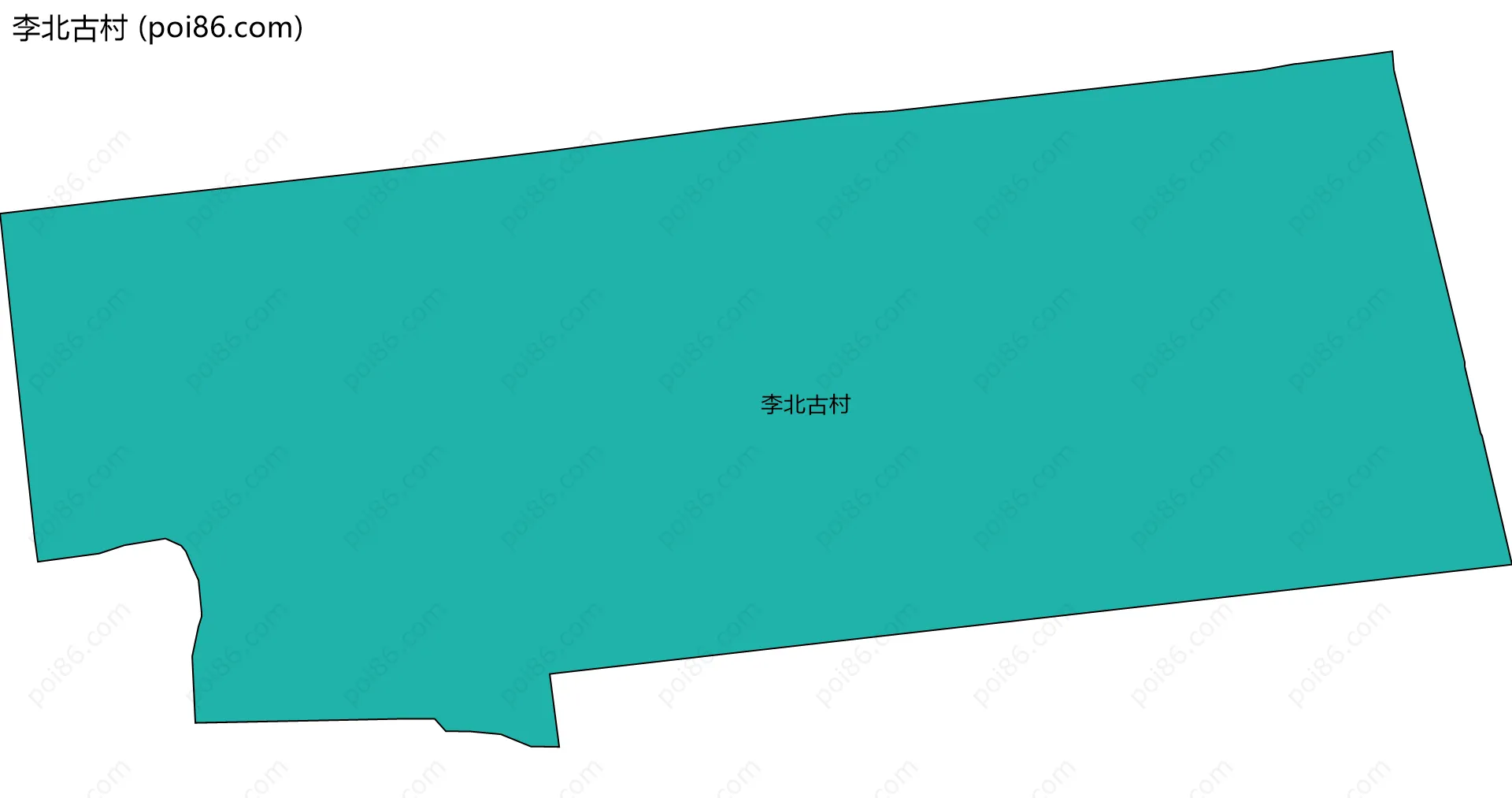 李北古村边界地图