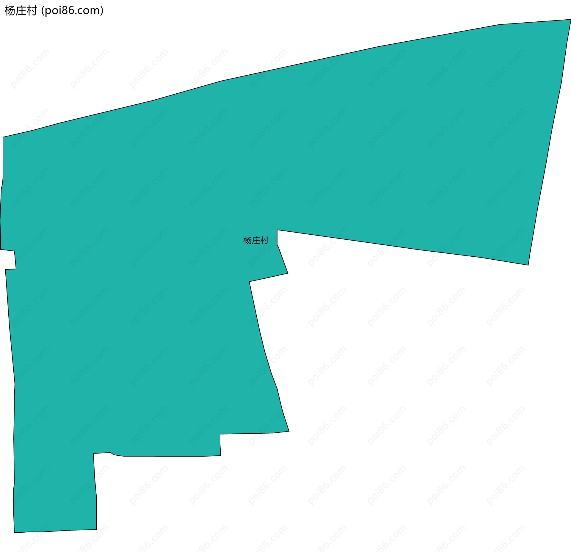 杨庄村边界地图