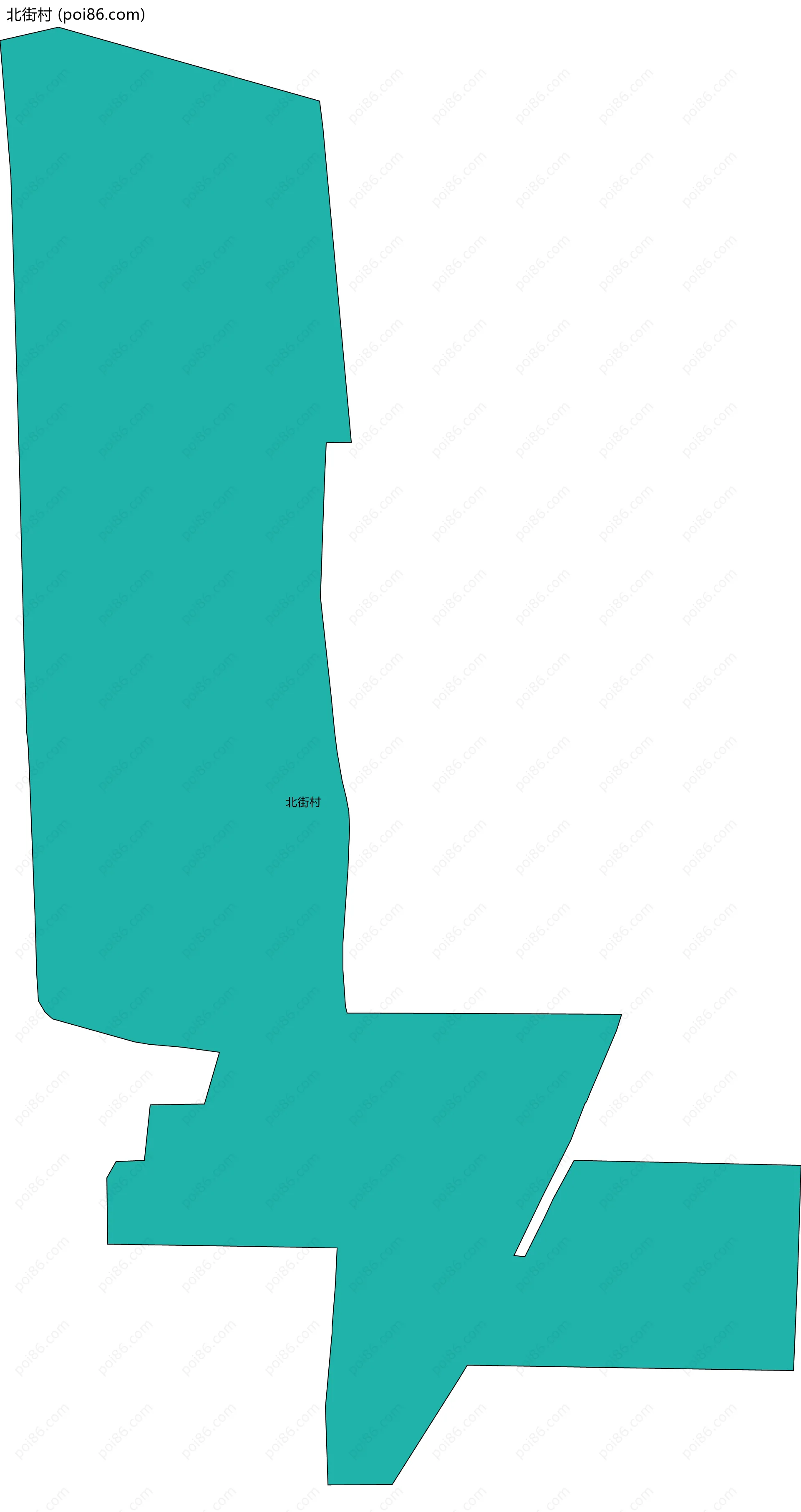 北街村边界地图