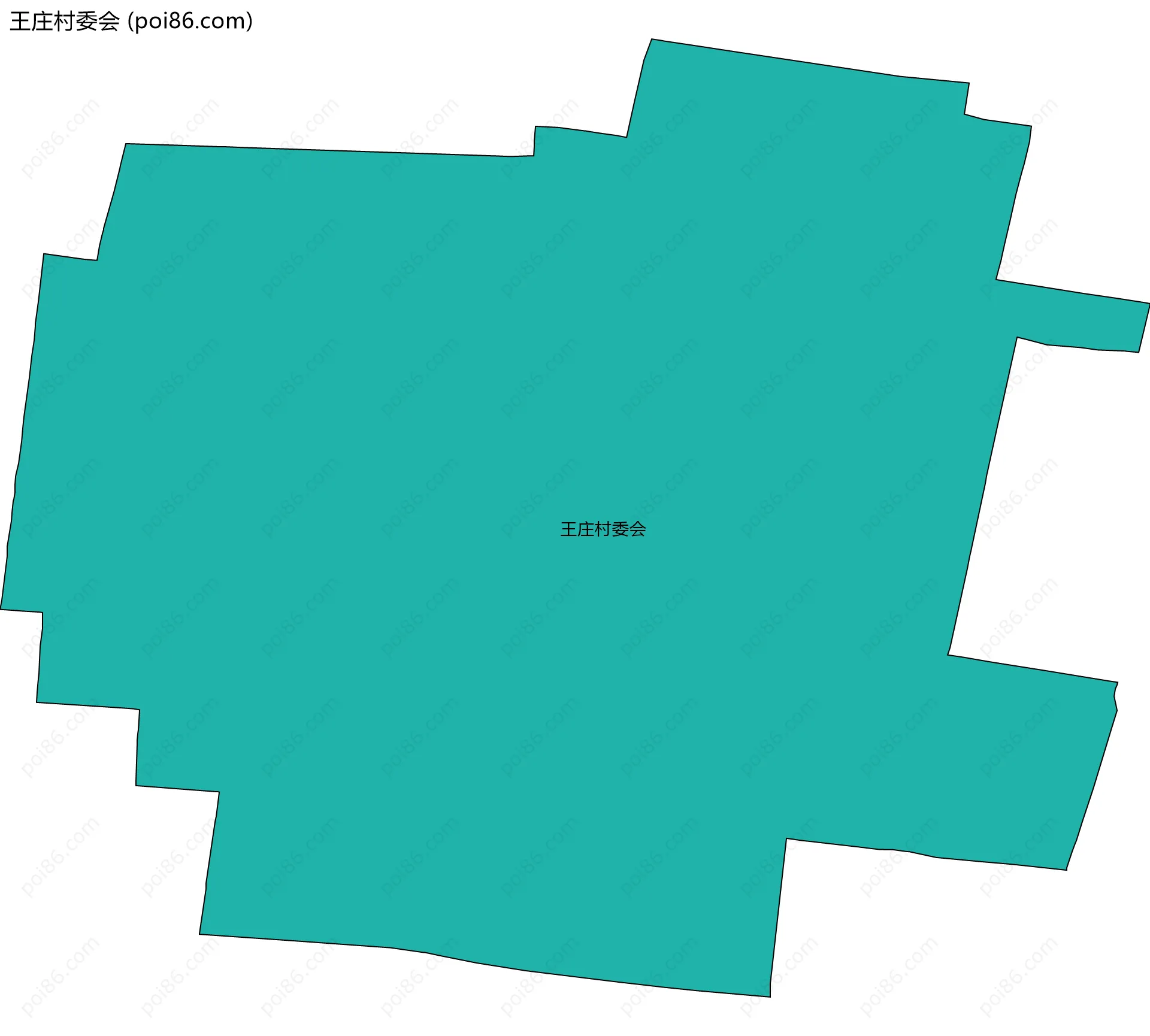 王庄村委会边界地图