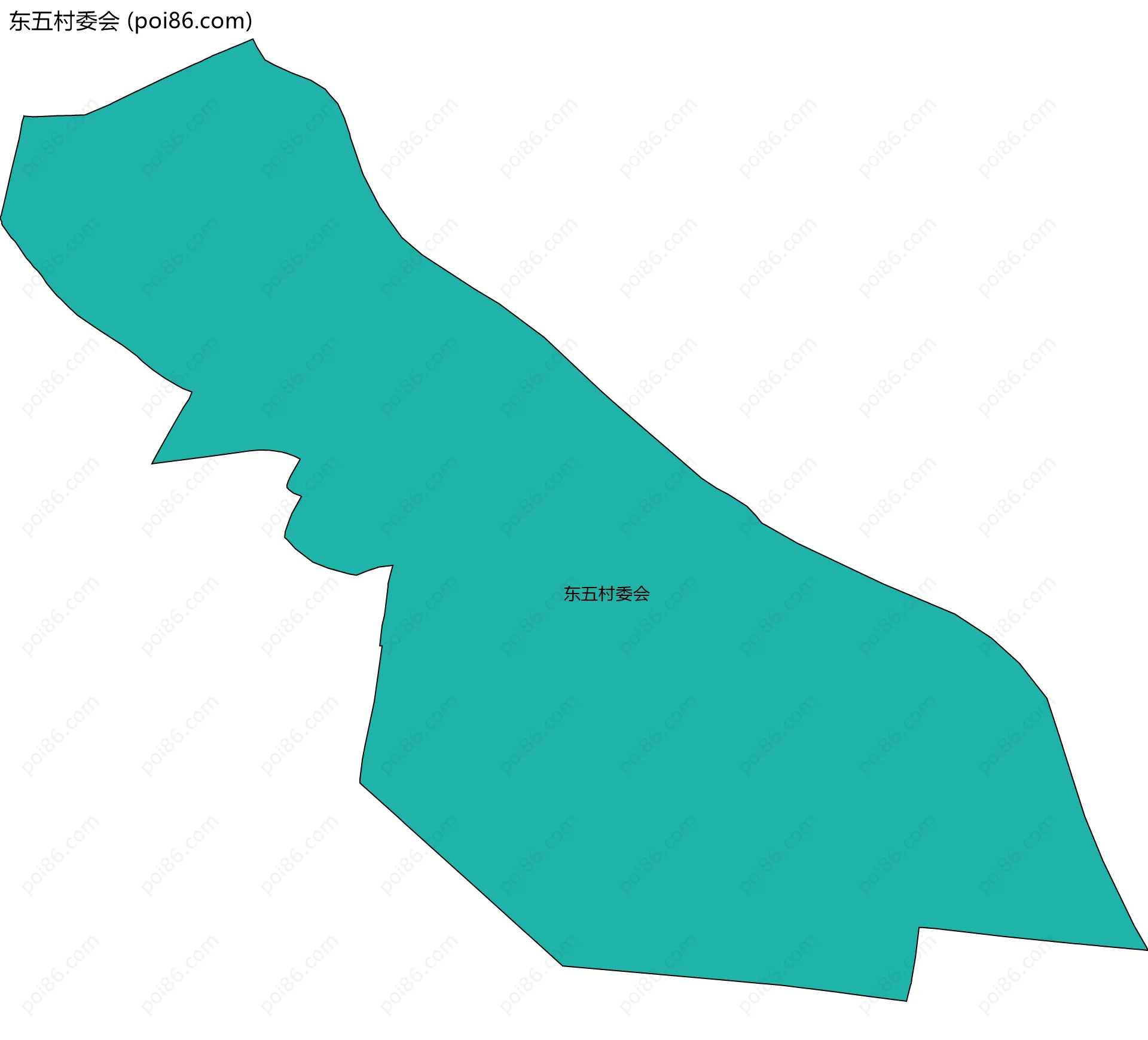 东五村委会边界地图
