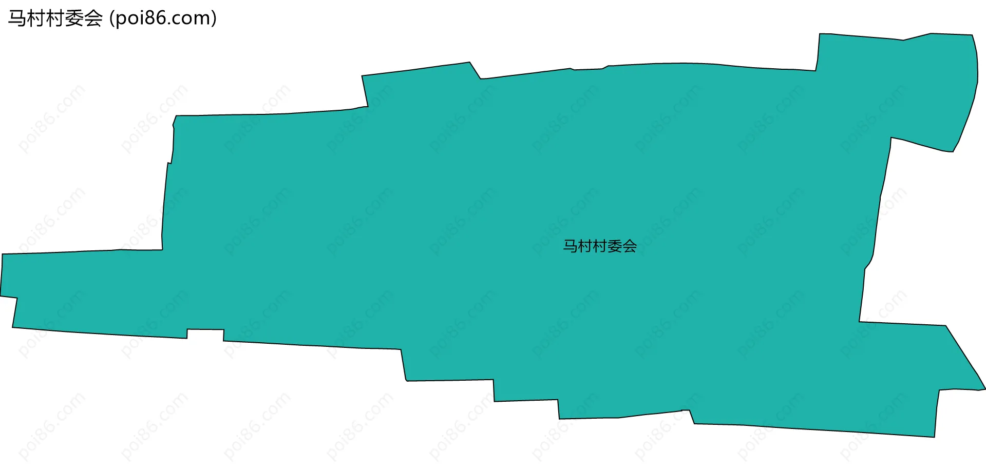 马村村委会边界地图