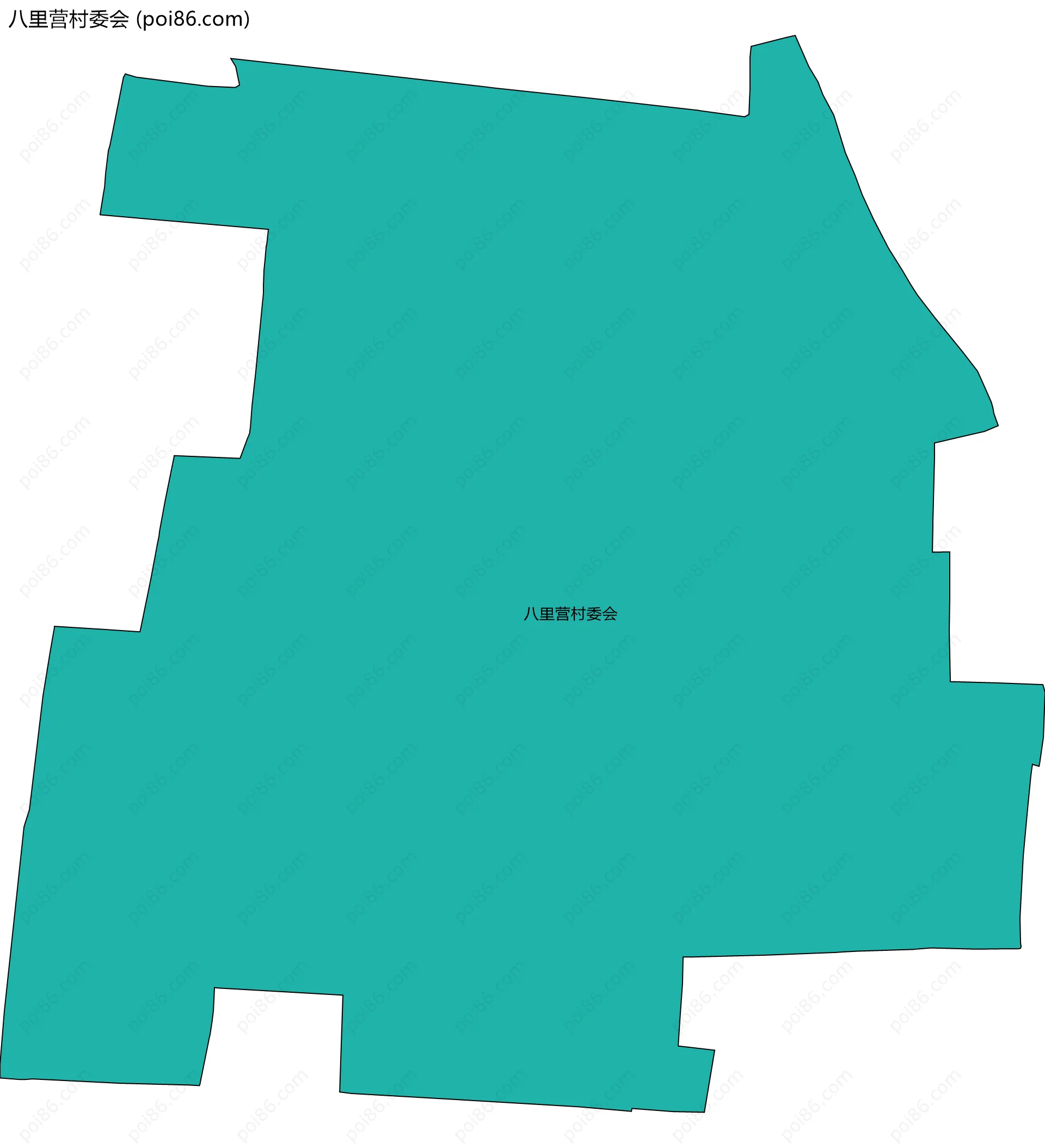 八里营村委会边界地图