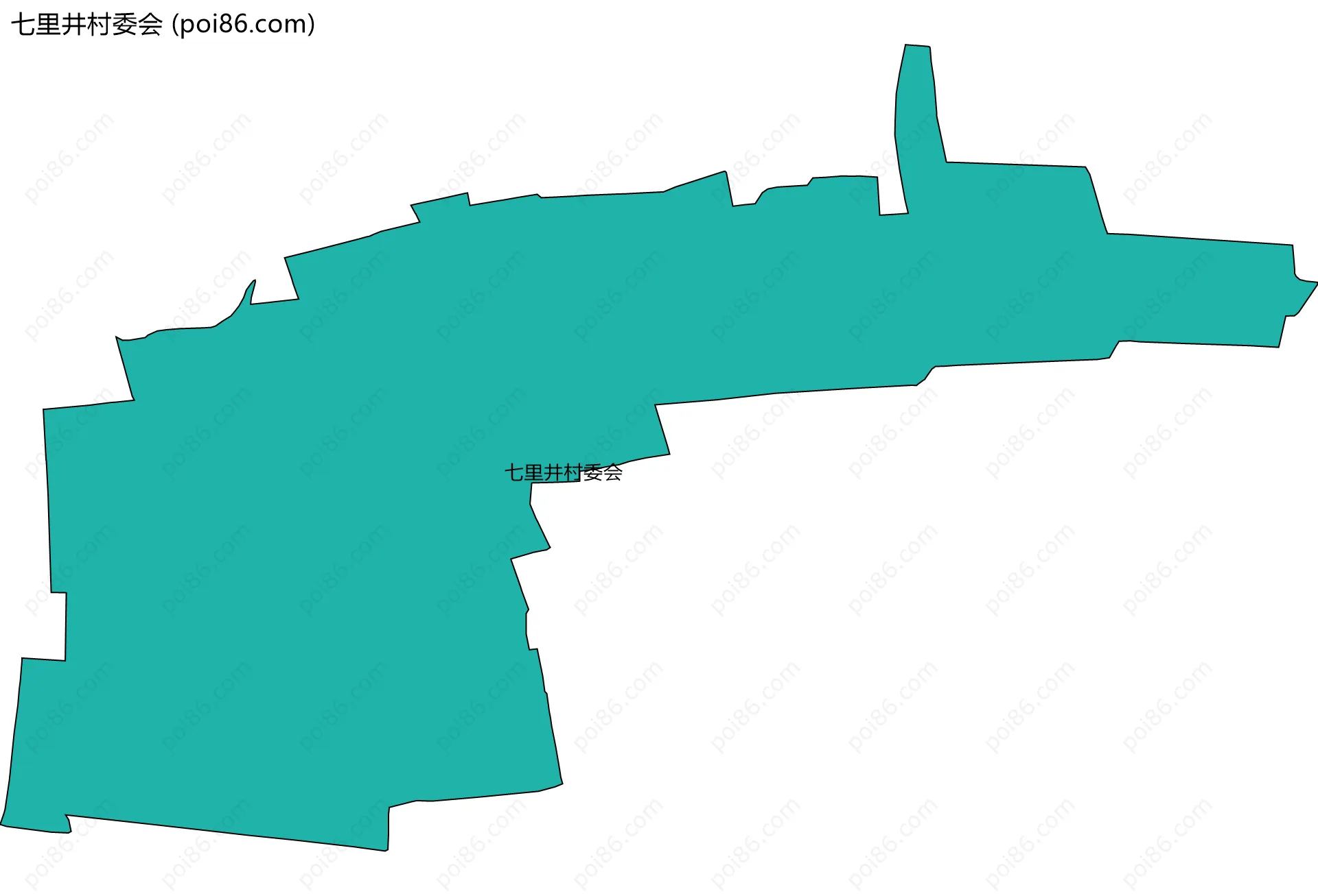 七里井村委会边界地图
