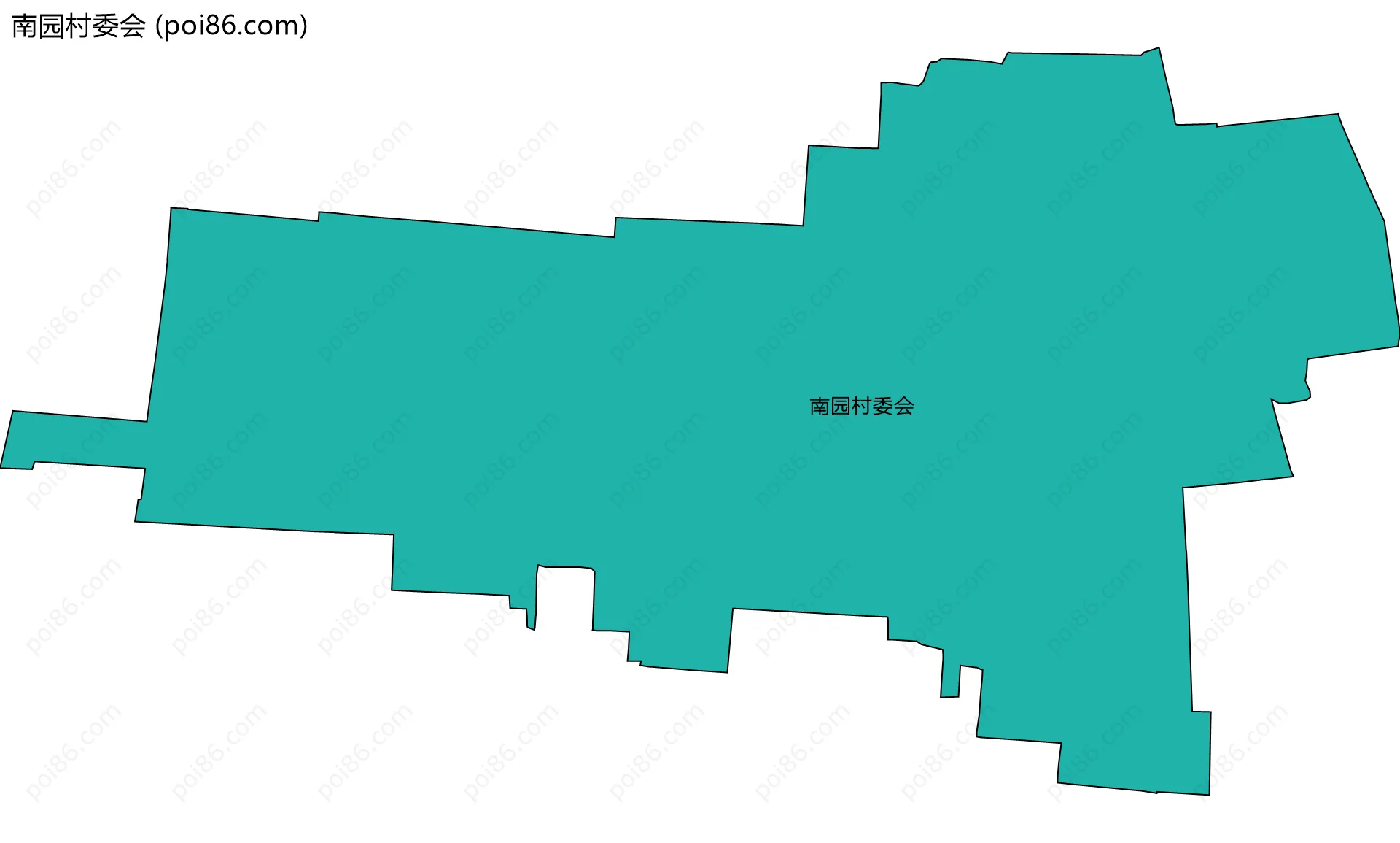 南园村委会边界地图