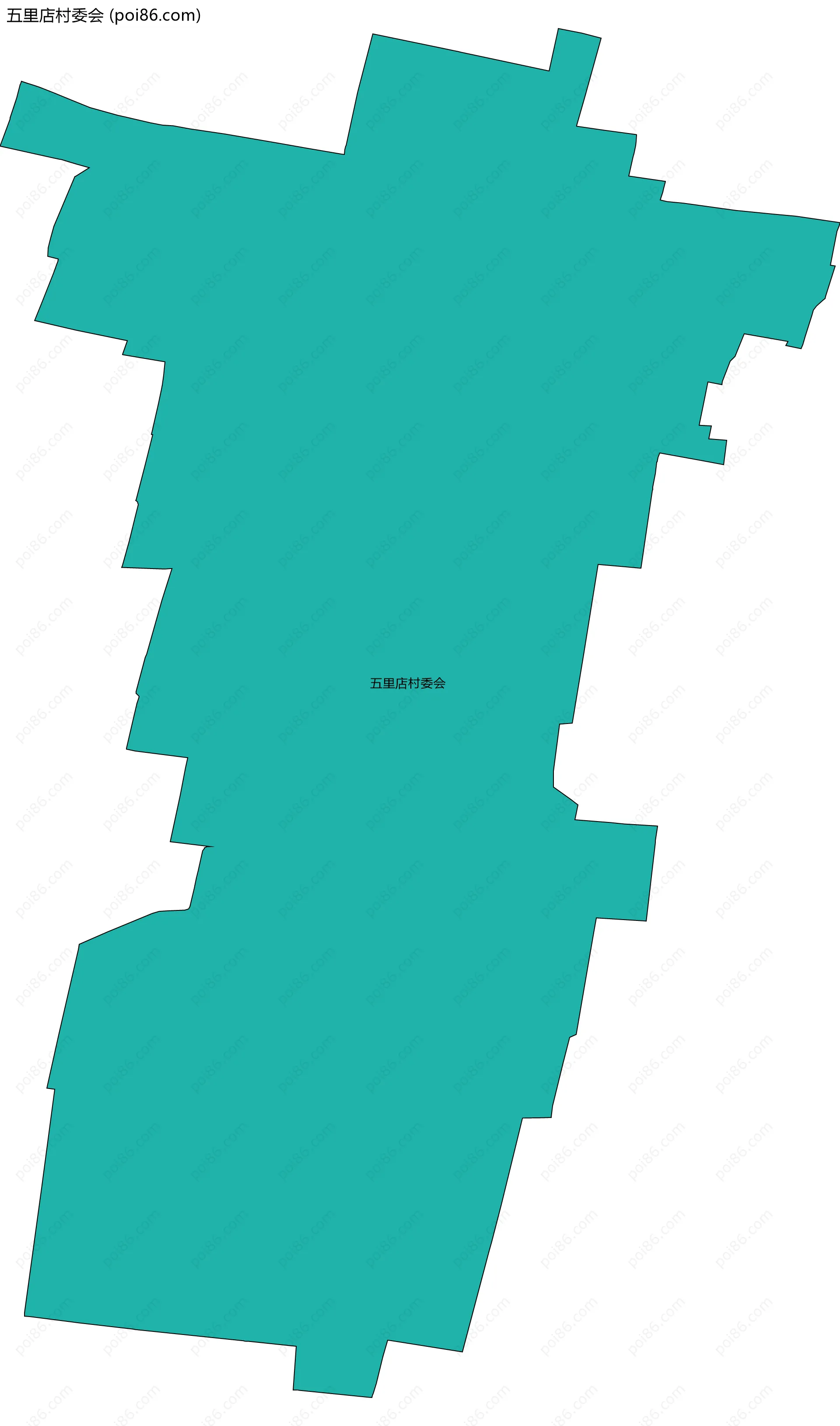 五里店村委会边界地图