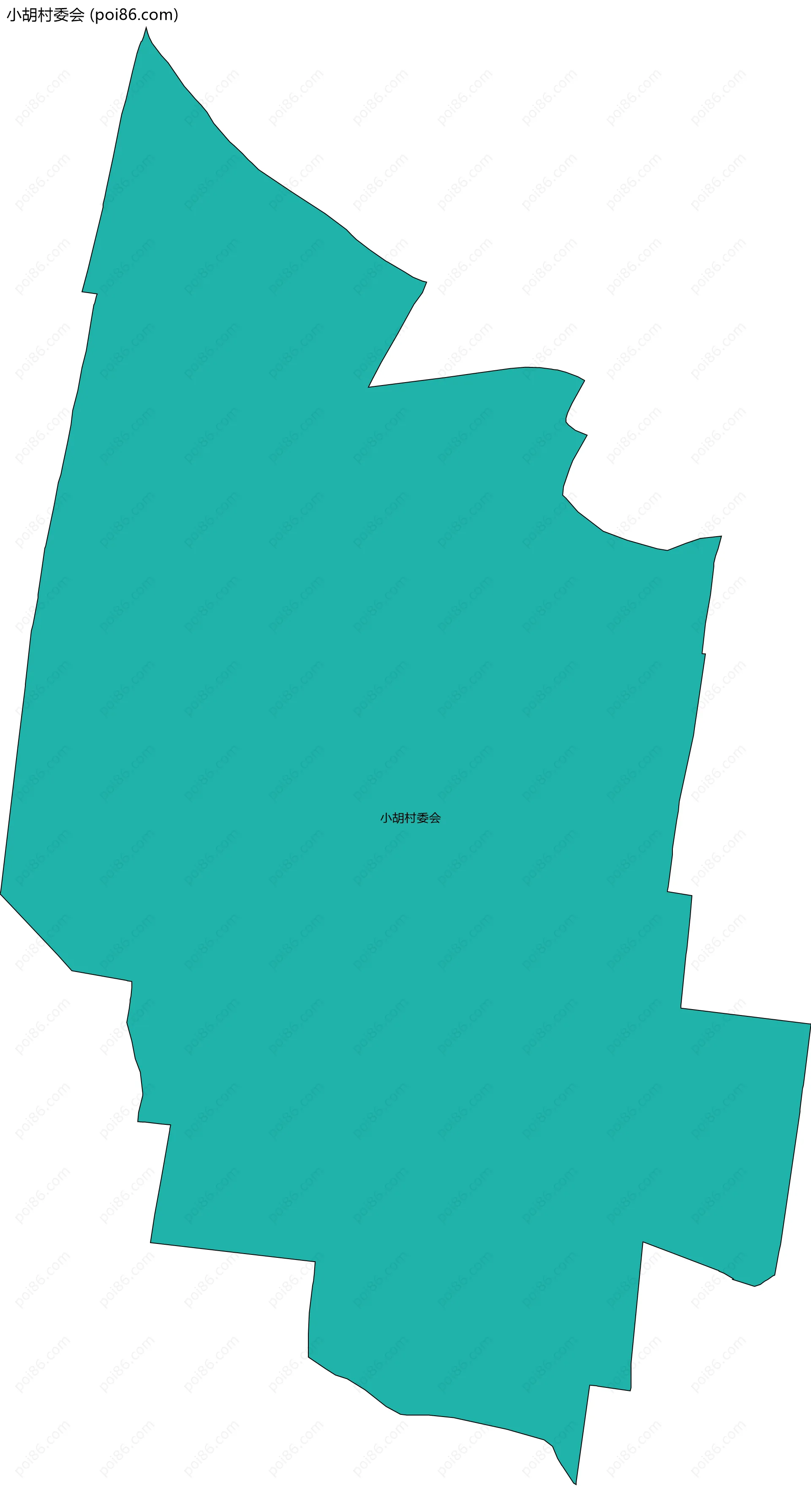 小胡村委会边界地图