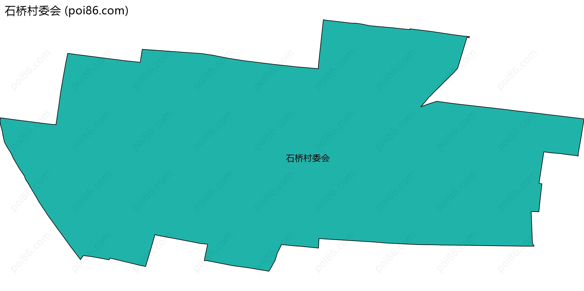 石桥村委会边界地图