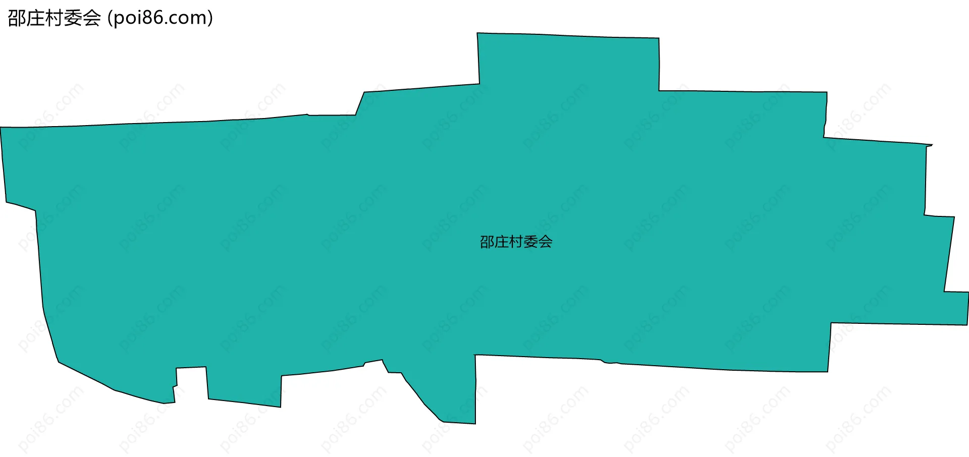 邵庄村委会边界地图