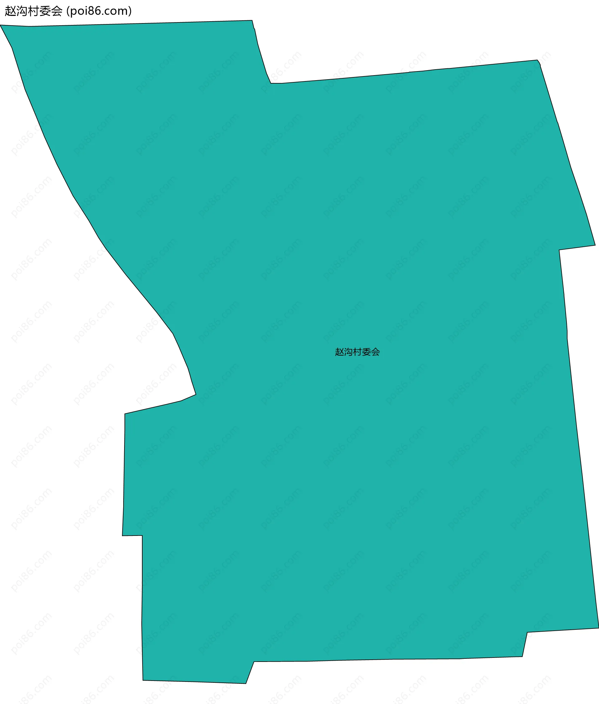 赵沟村委会边界地图