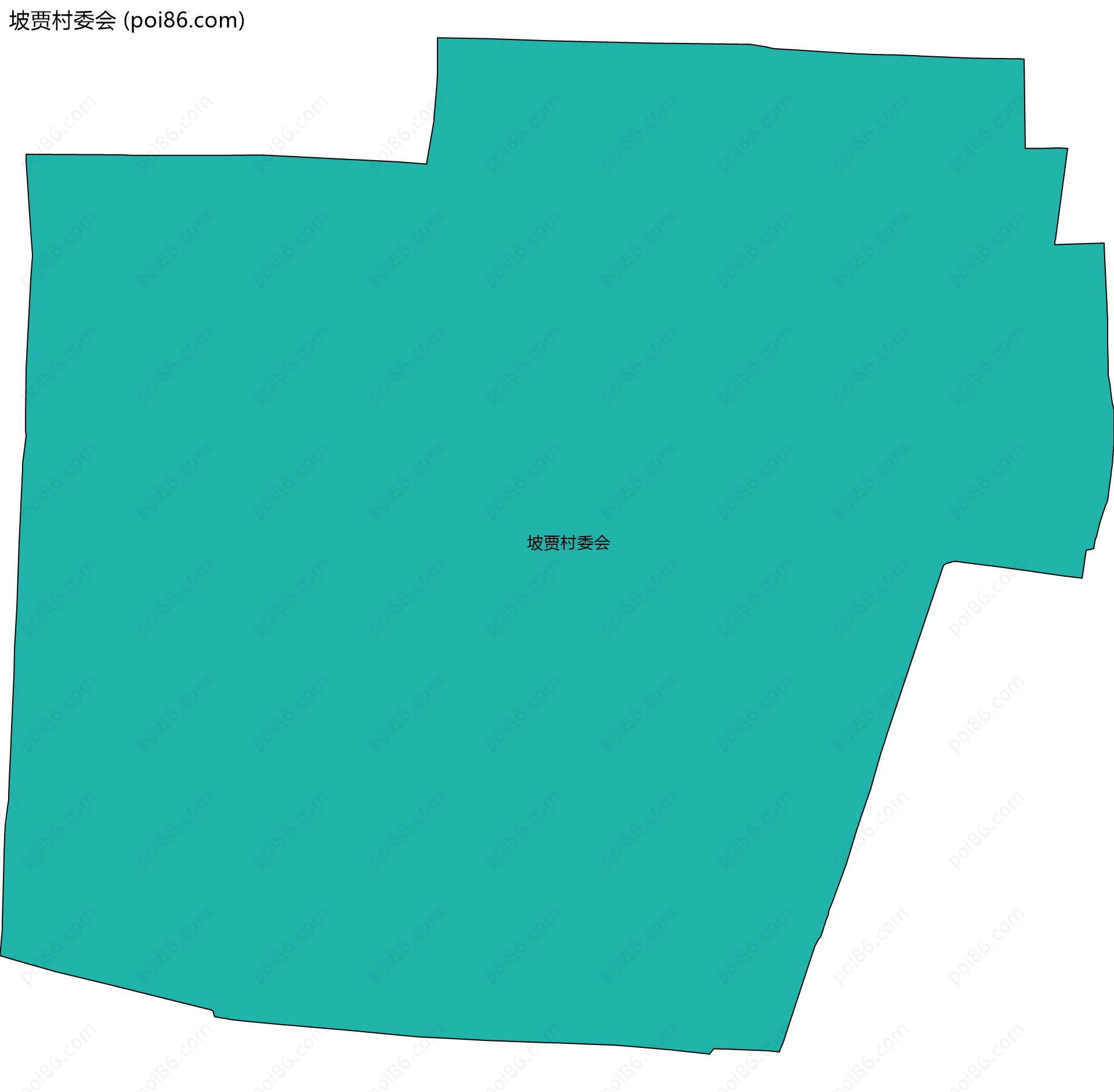 坡贾村委会边界地图