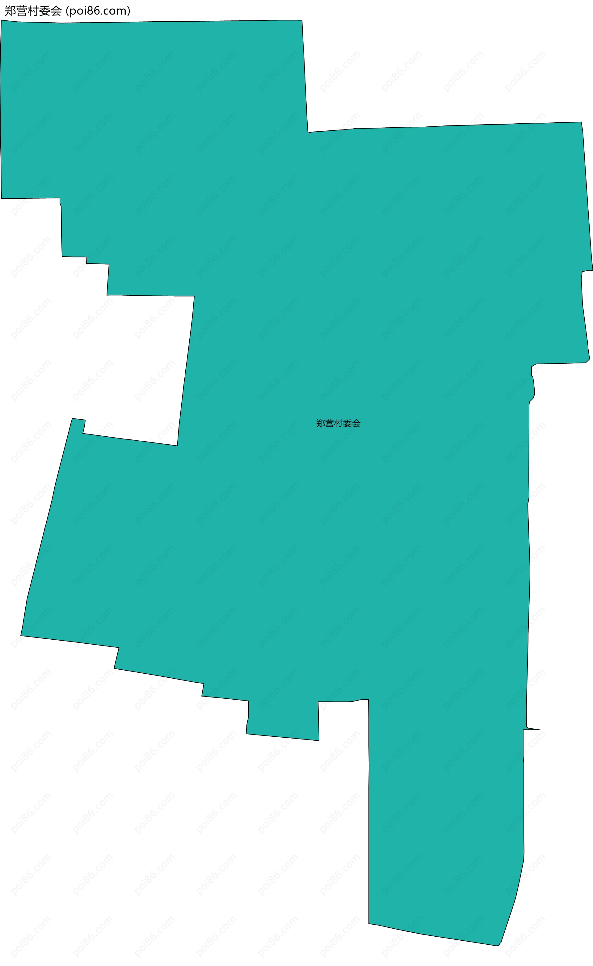 郑营村委会边界地图