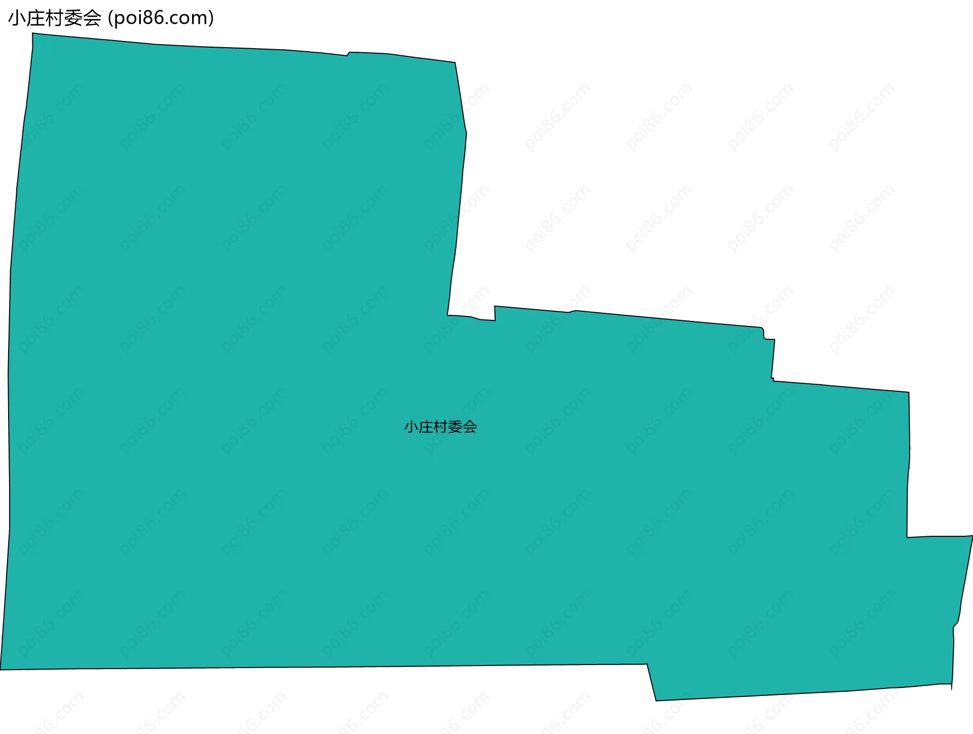 小庄村委会边界地图