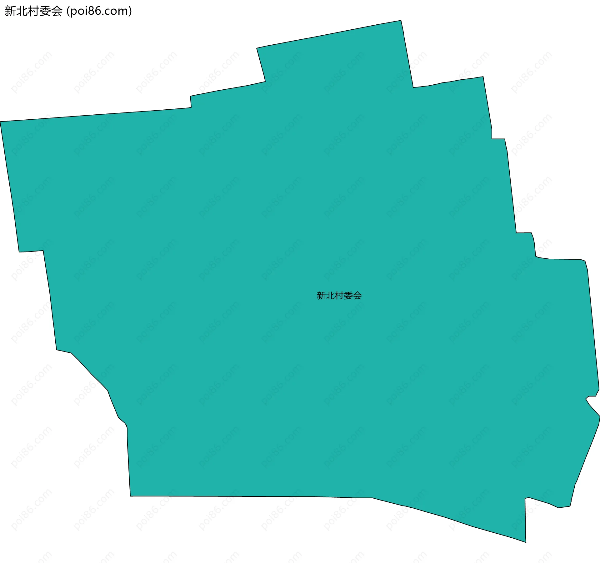 新北村委会边界地图