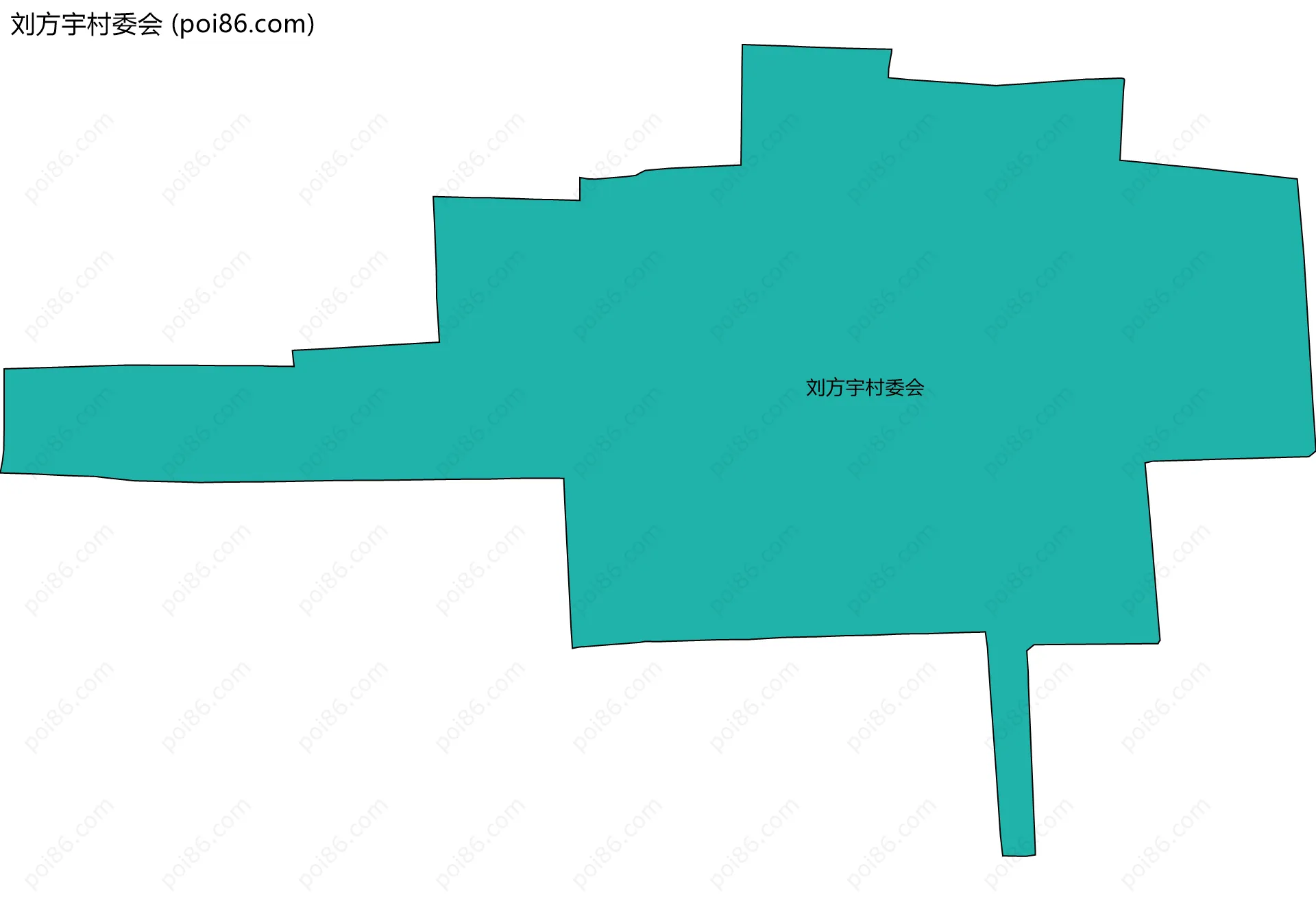 刘方宇村委会边界地图