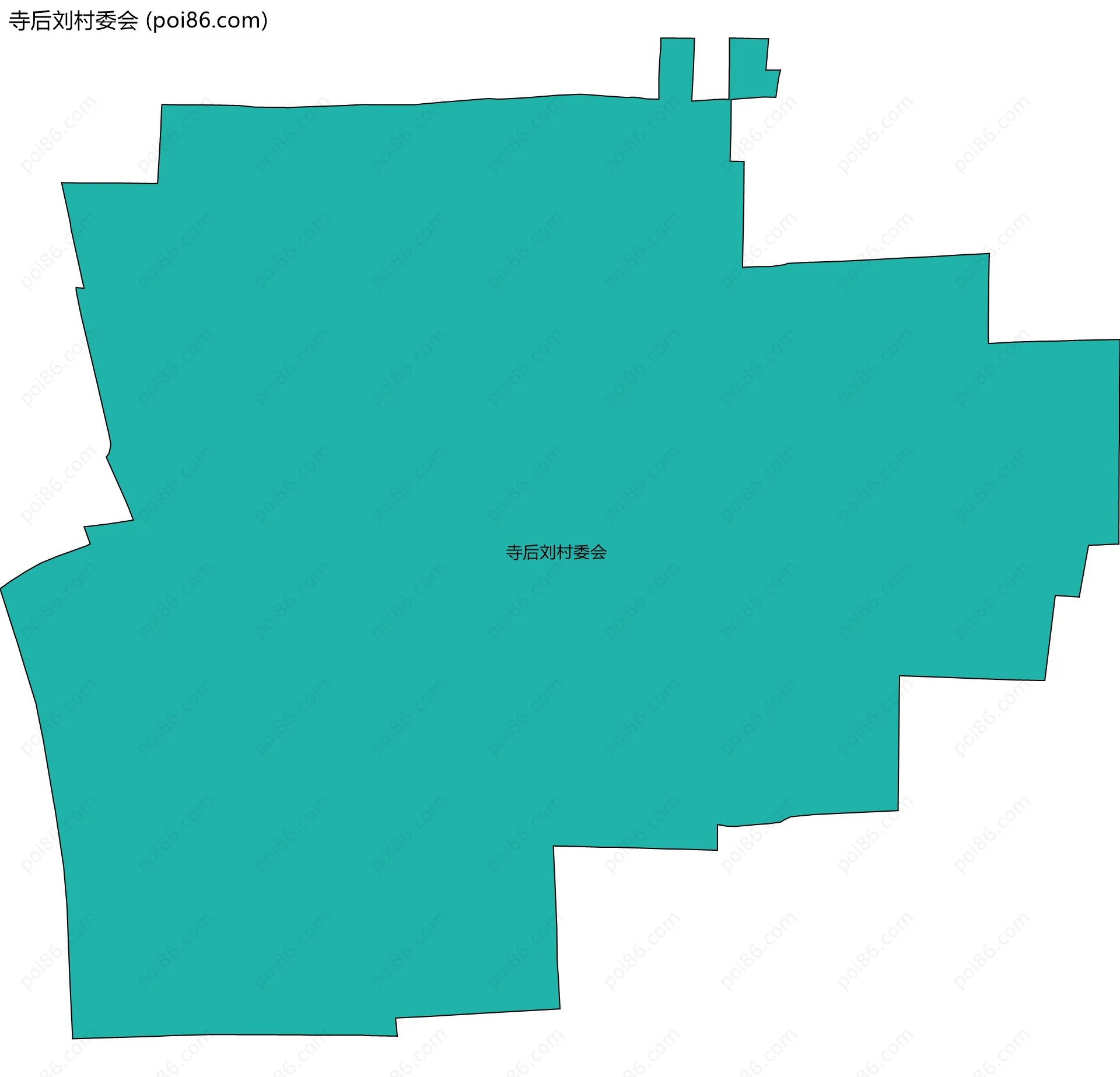 寺后刘村委会边界地图