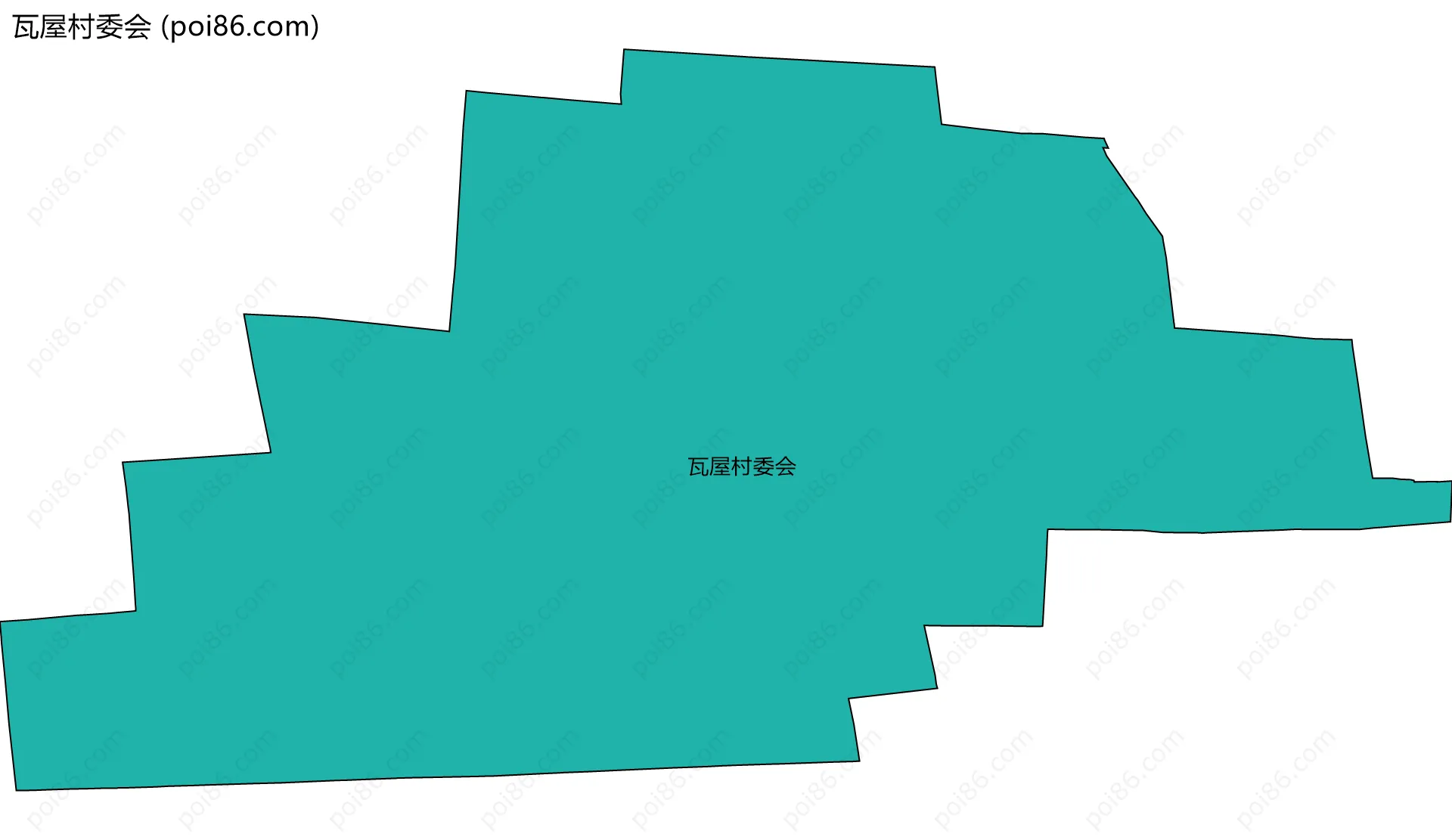瓦屋村委会边界地图