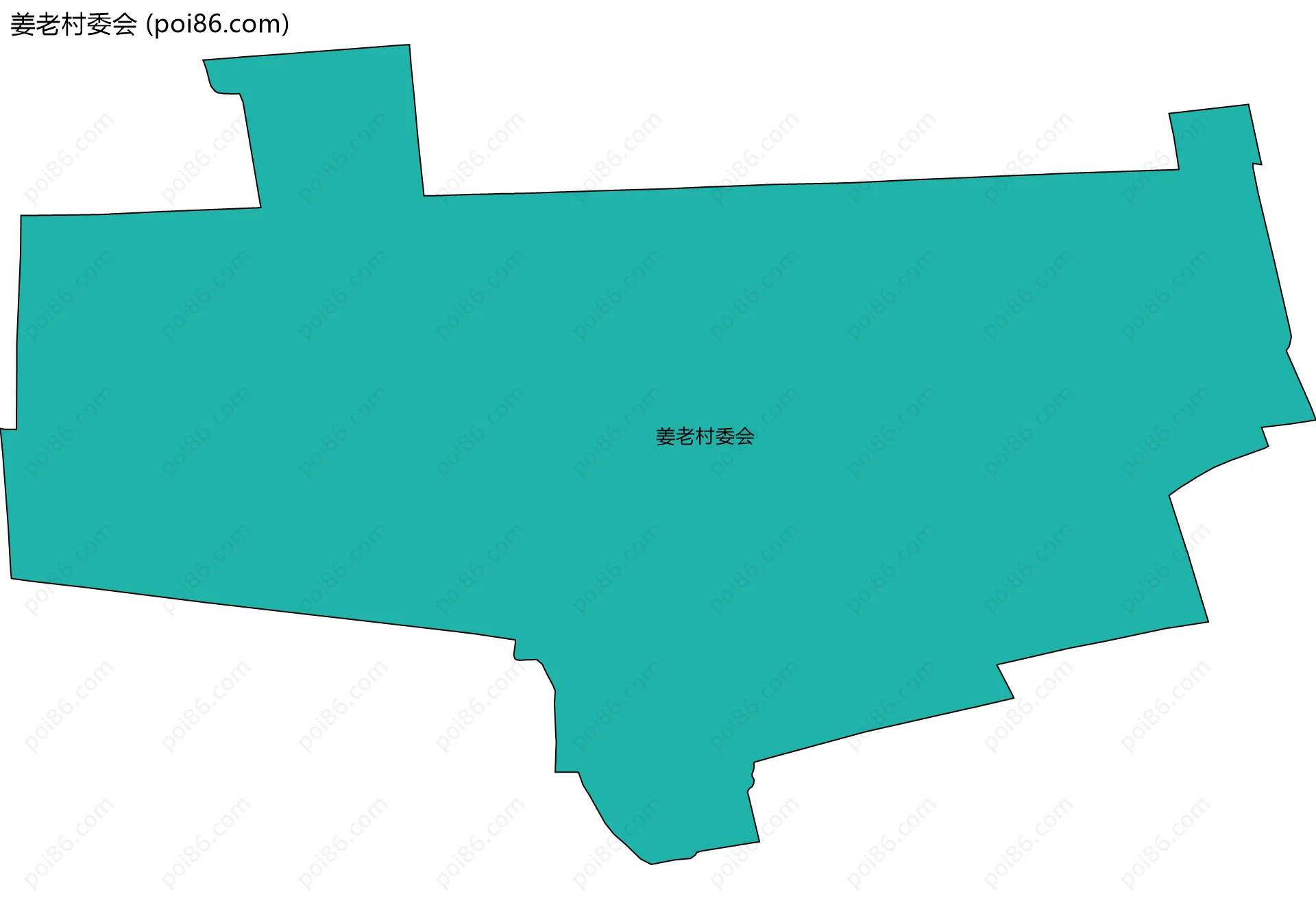 姜老村委会边界地图