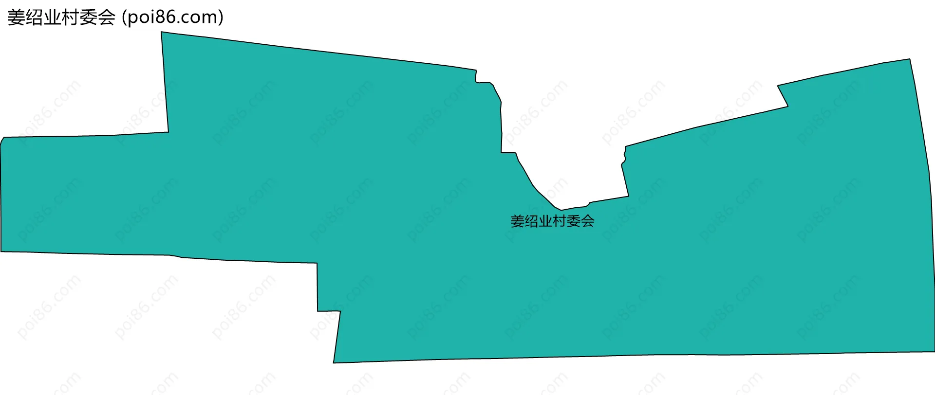 姜绍业村委会边界地图