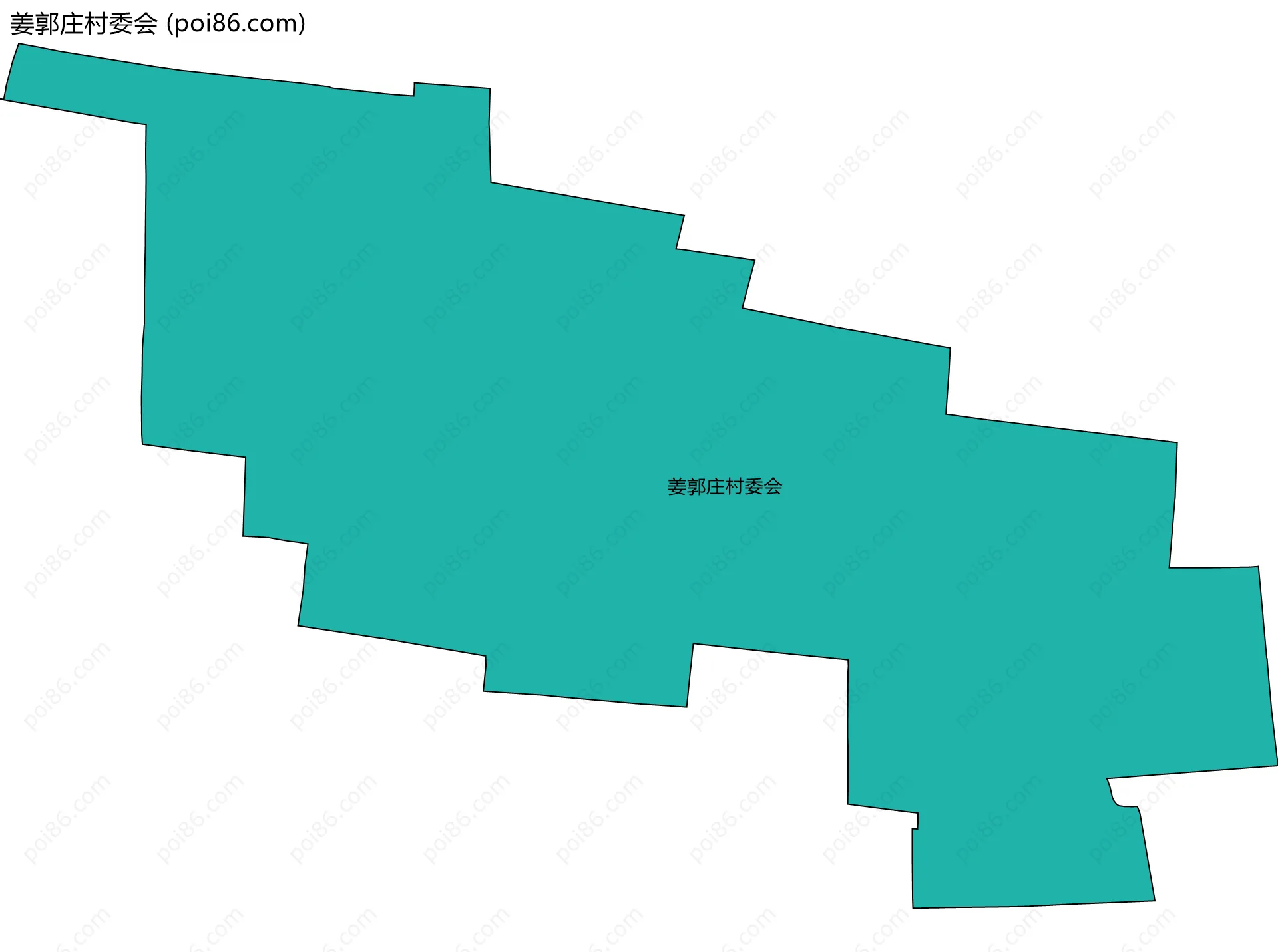 姜郭庄村委会边界地图