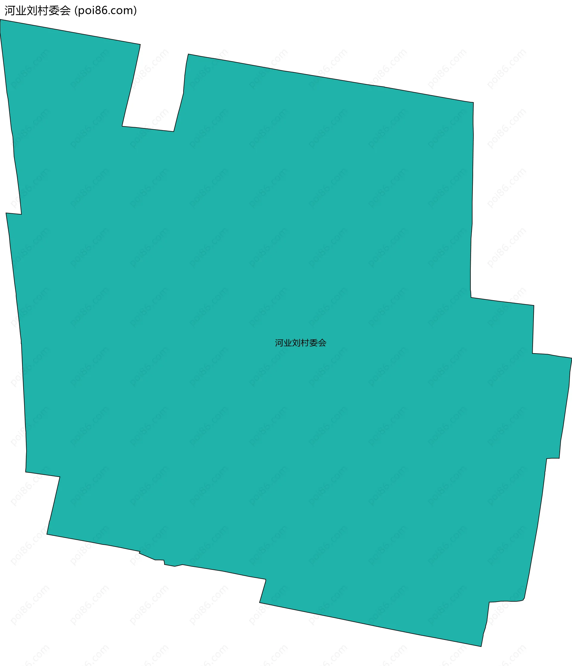 河业刘村委会边界地图