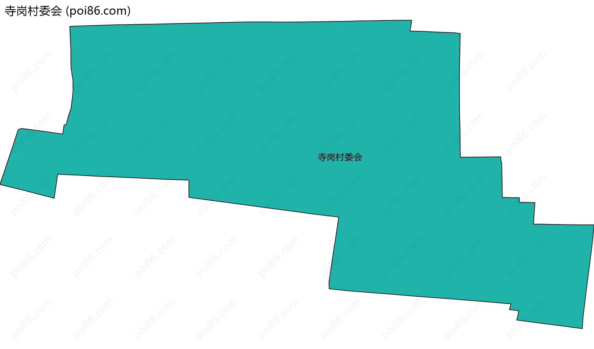寺岗村委会边界地图