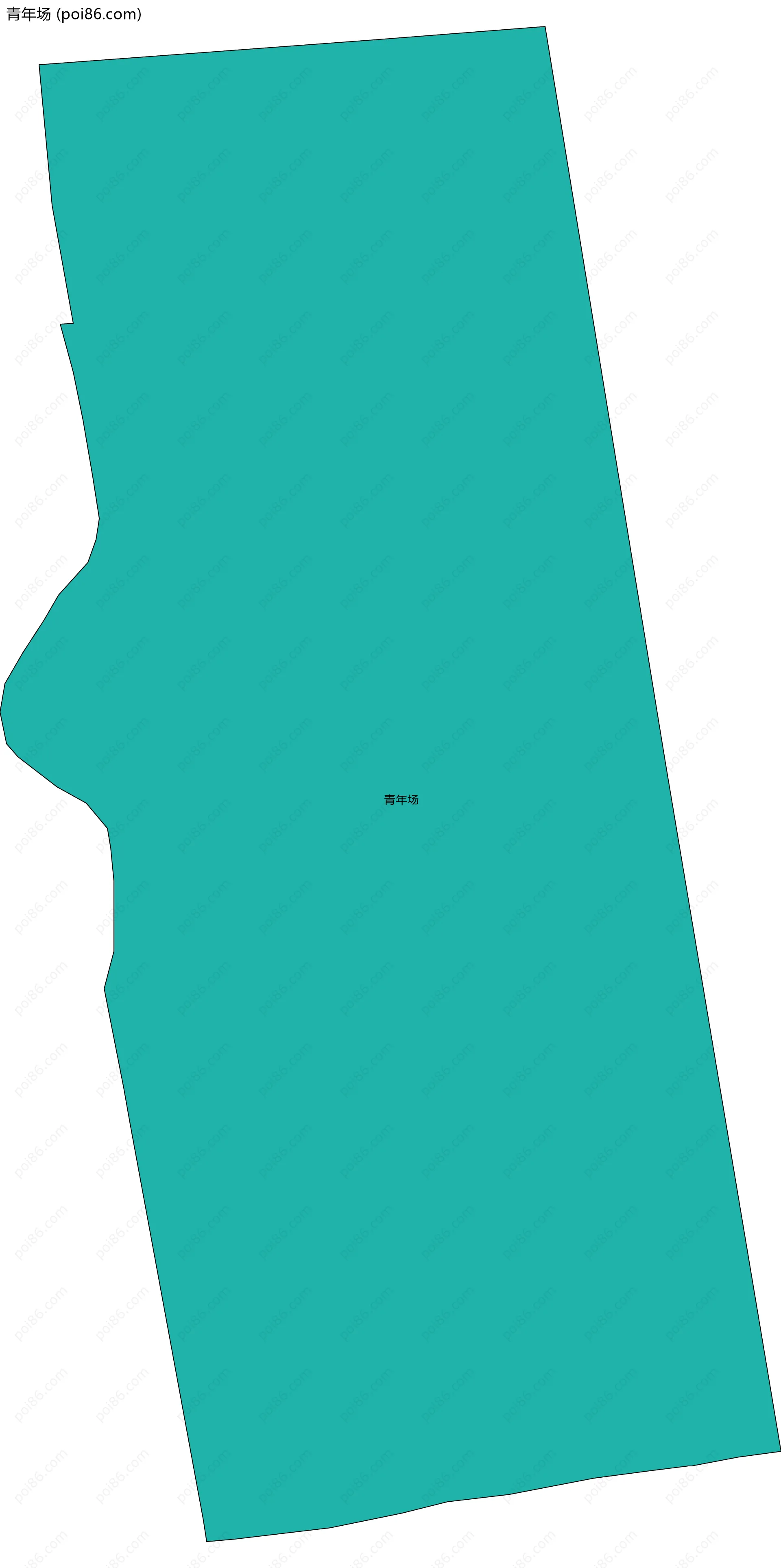 青年场边界地图