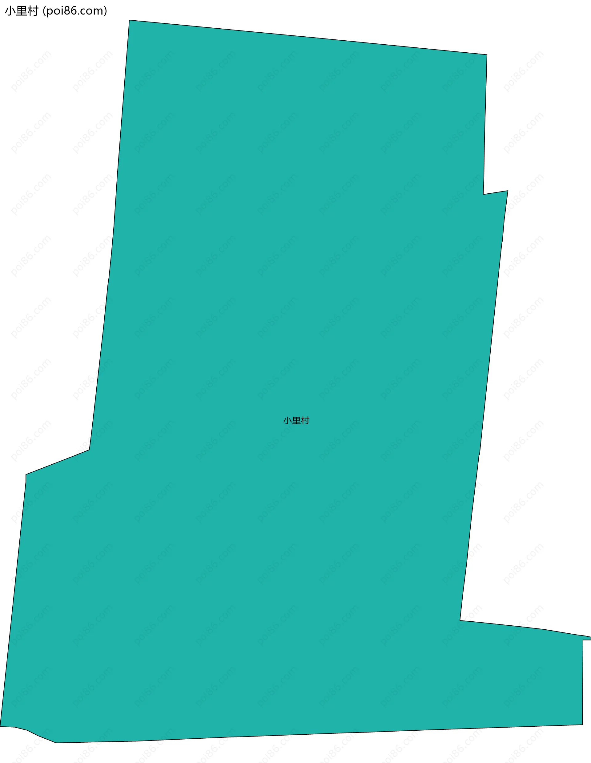 小里村边界地图