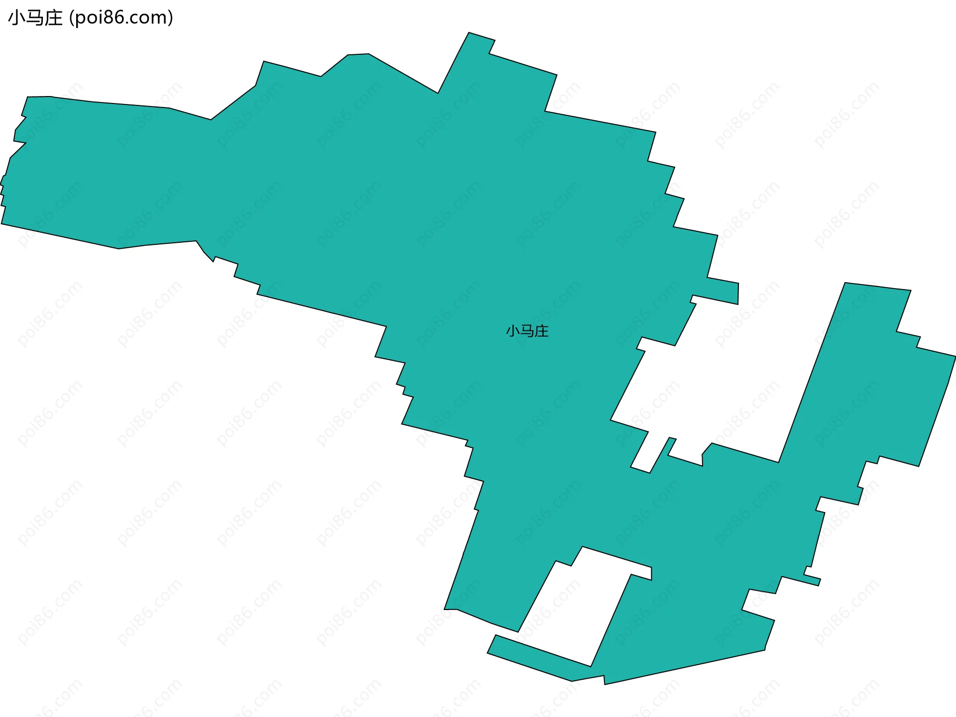 小马庄边界地图