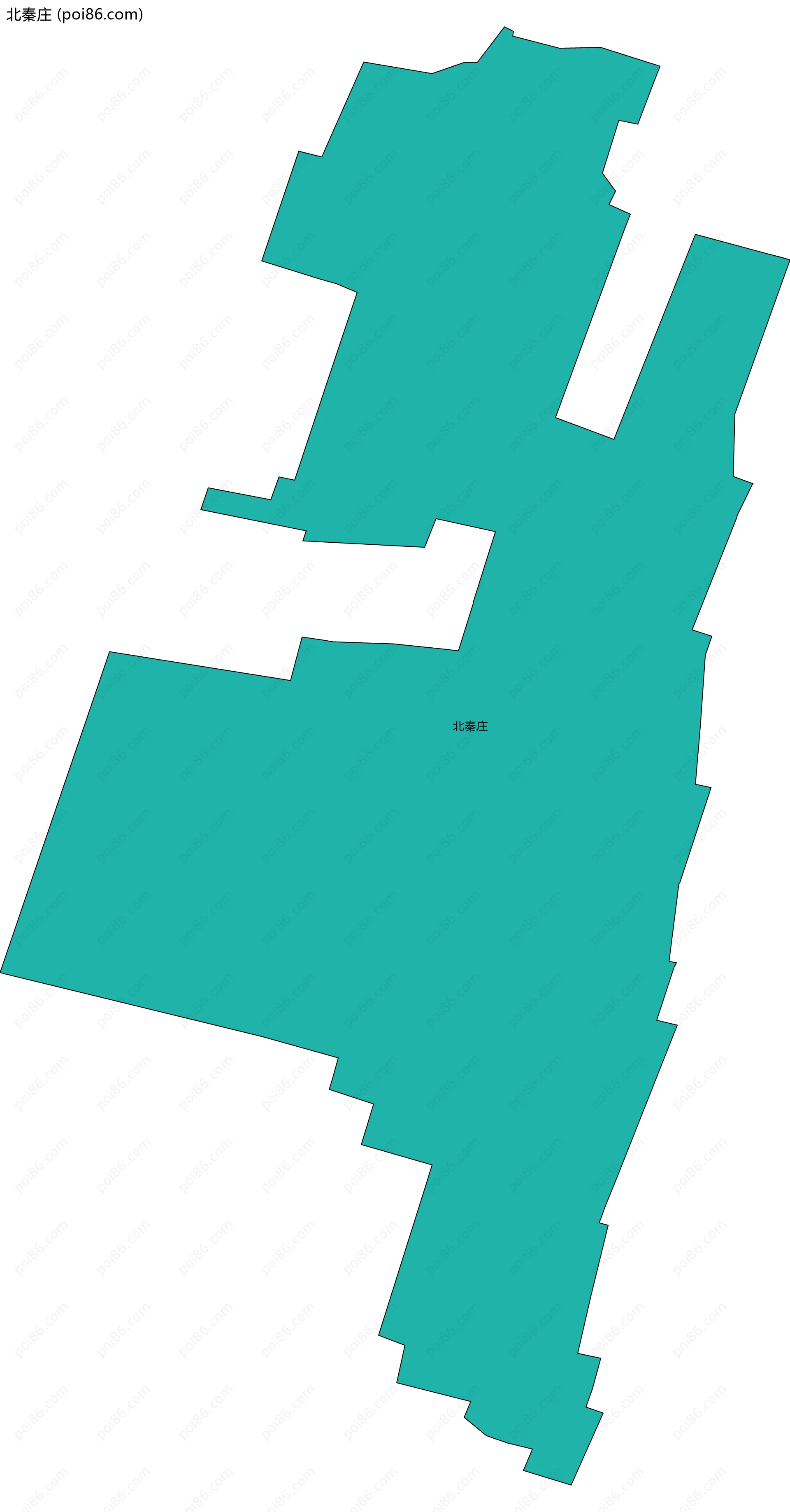 北秦庄边界地图