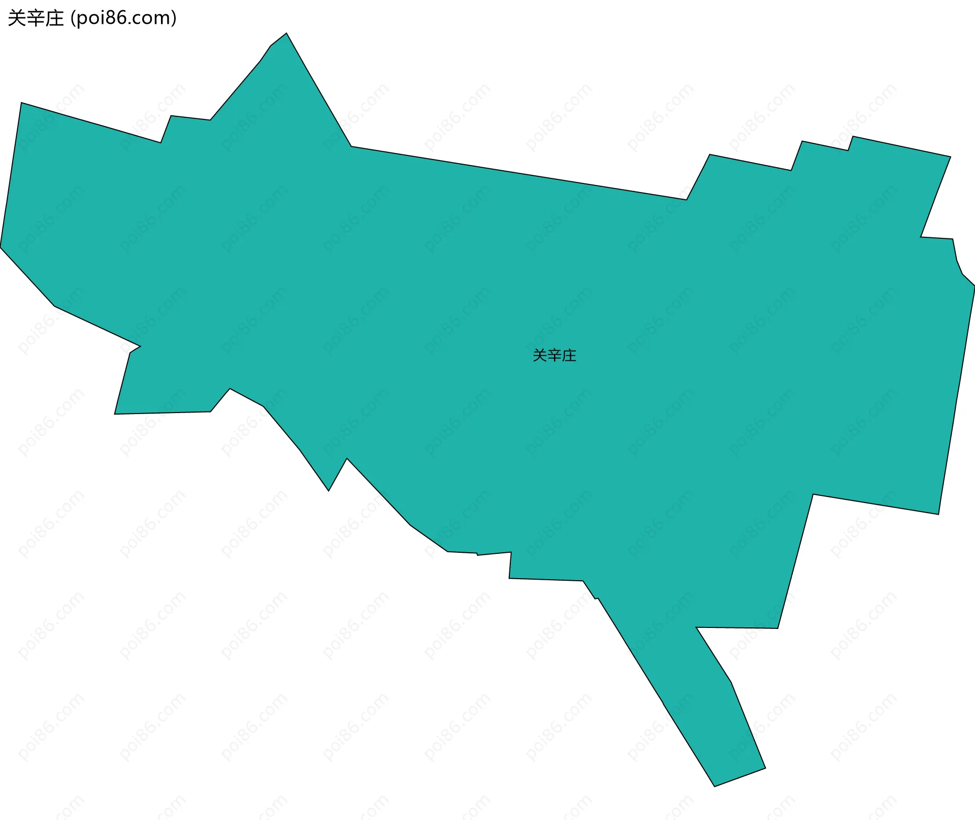 关辛庄边界地图